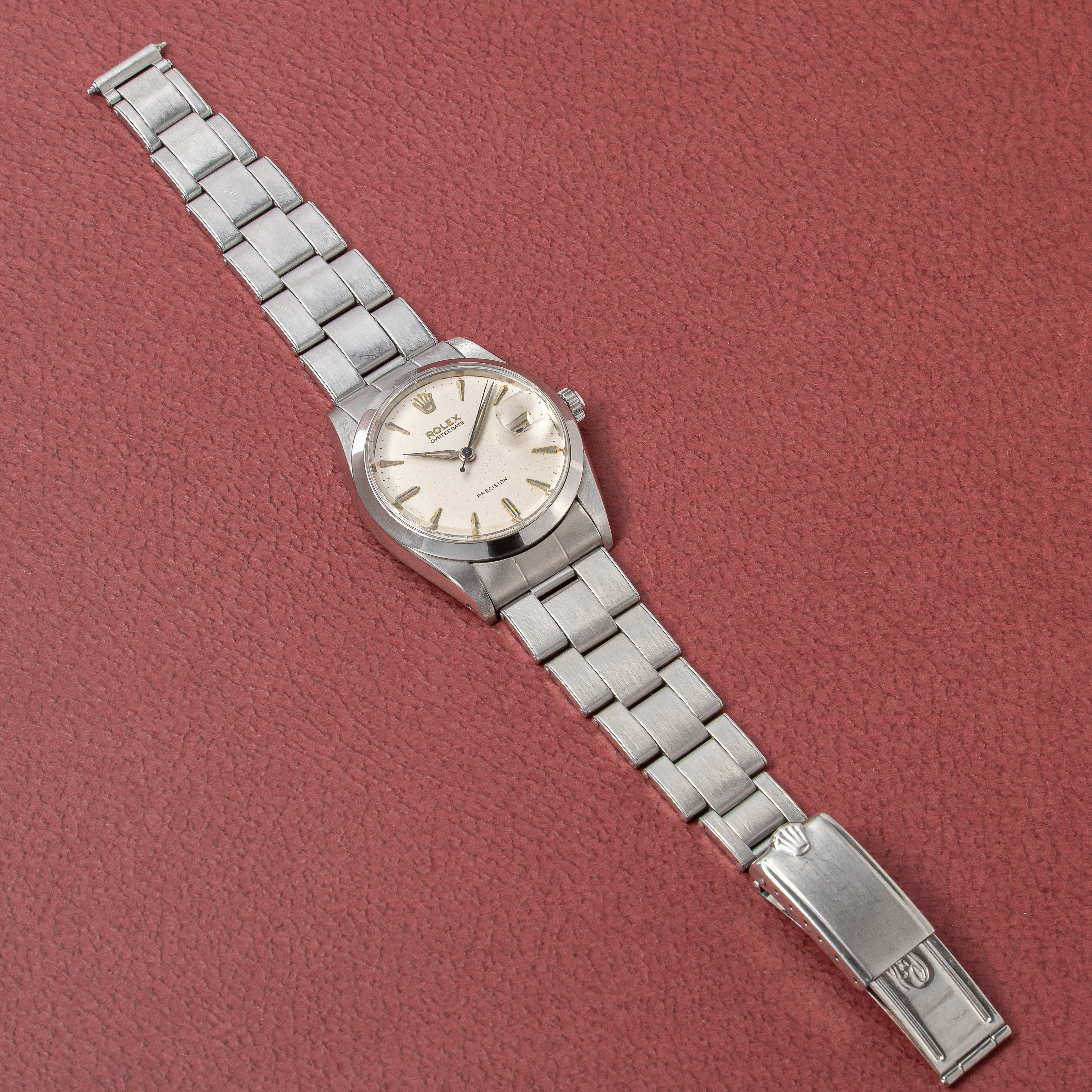 ロレックス オイスターデイト 1960年製/昭和35年製 Ref.6694 剣針 リベットブレス