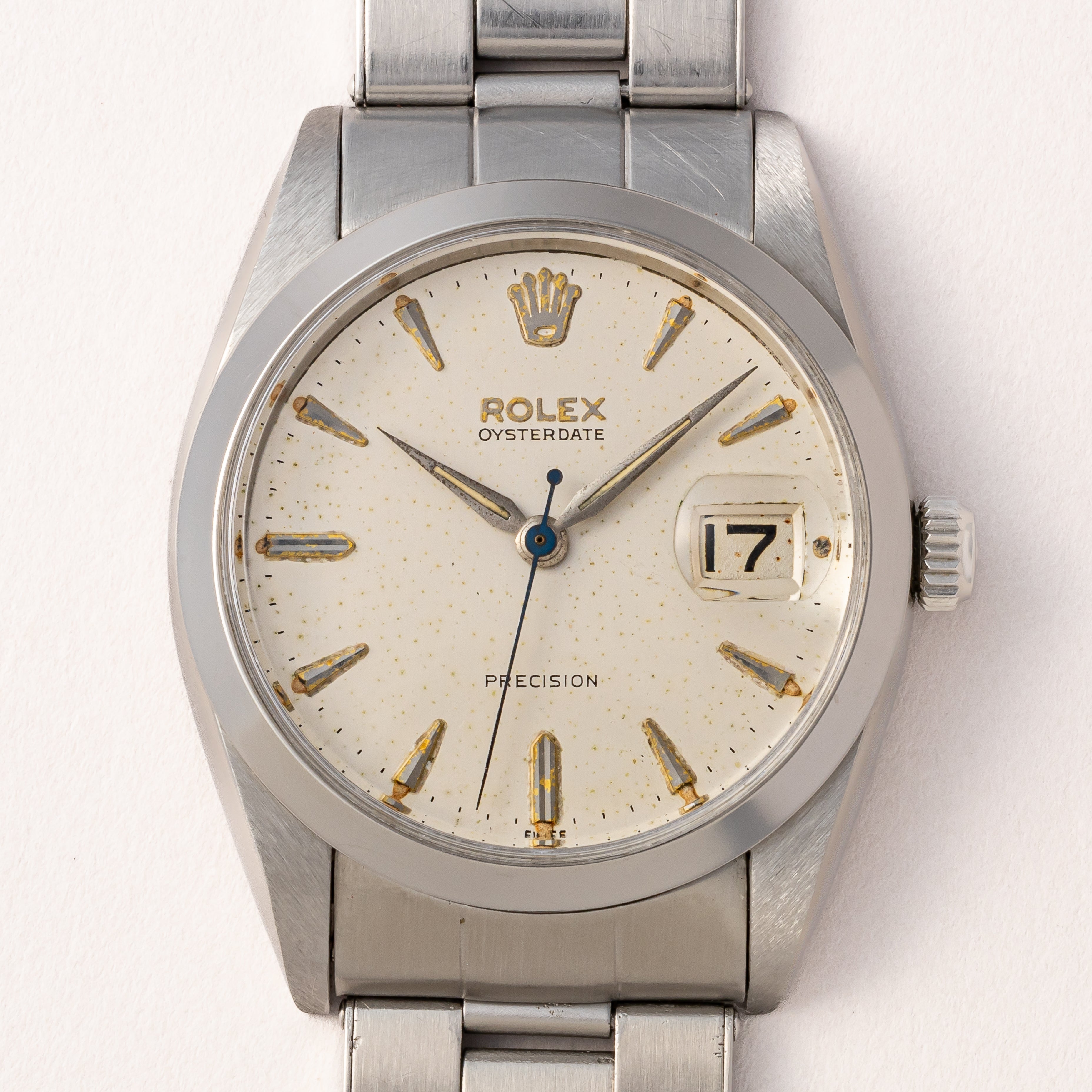 ロレックス オイスターデイト 1960年製/昭和35年製 Ref.6694 剣針 リベットブレス