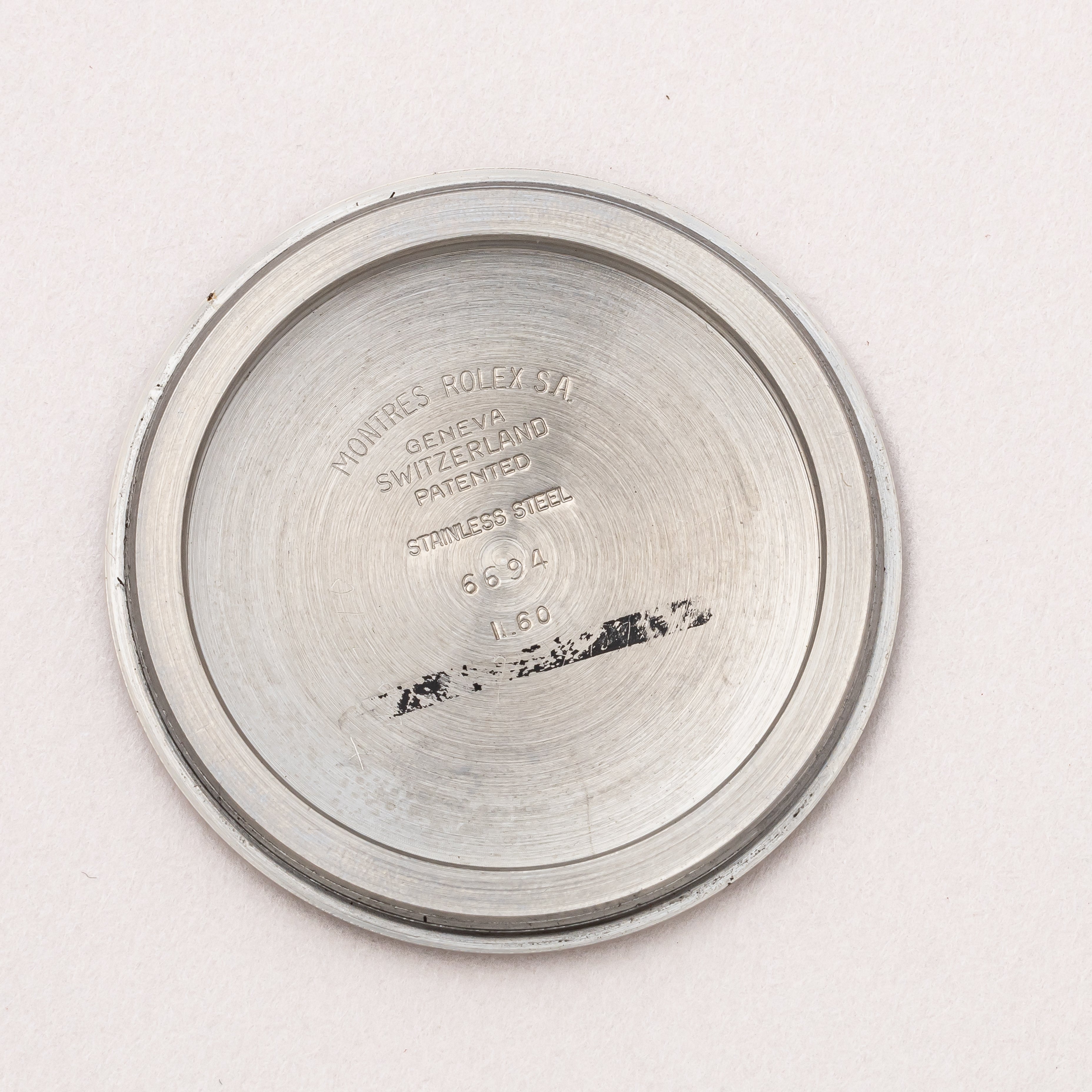 ロレックス オイスターデイト 1960年製/昭和35年製 Ref.6694 剣針 リベットブレス