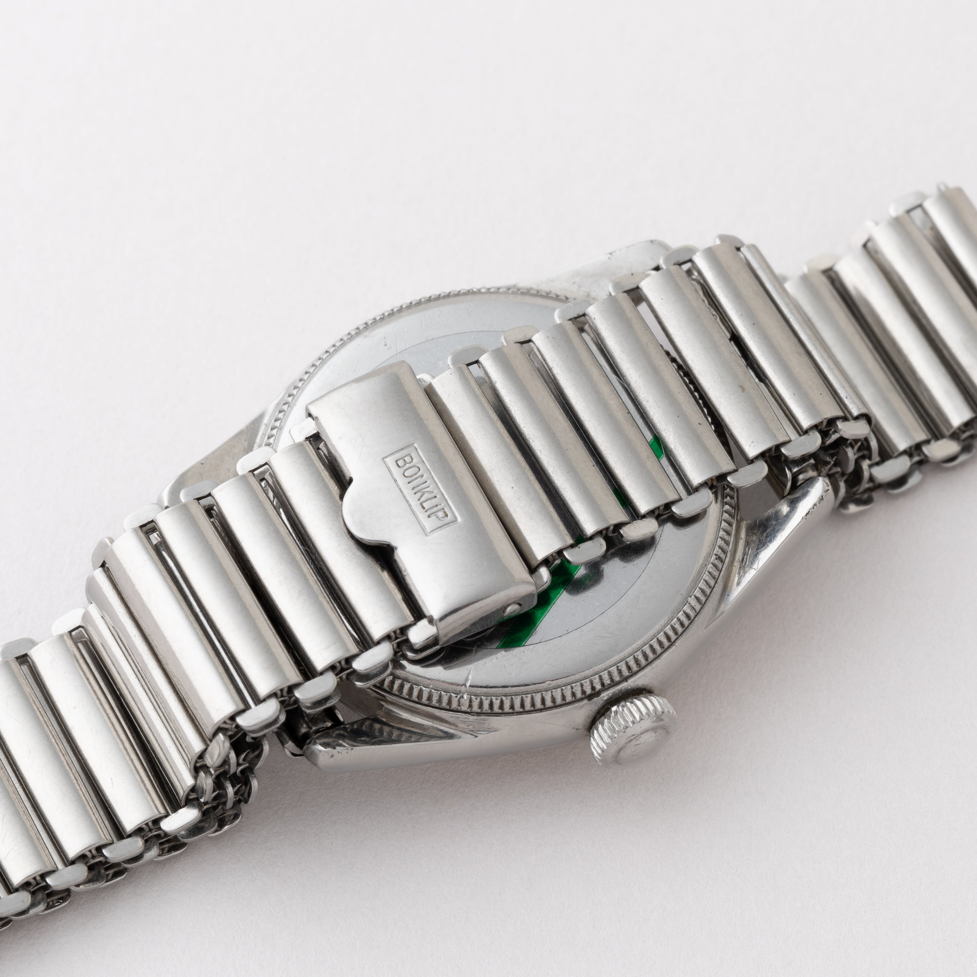 極希少! 細バンブーブレス ボンクリップ ロレックス.ミリタリー　vintage 極希少! 細バンブーブレス ボンクリップ ロレックス.ミリタリー