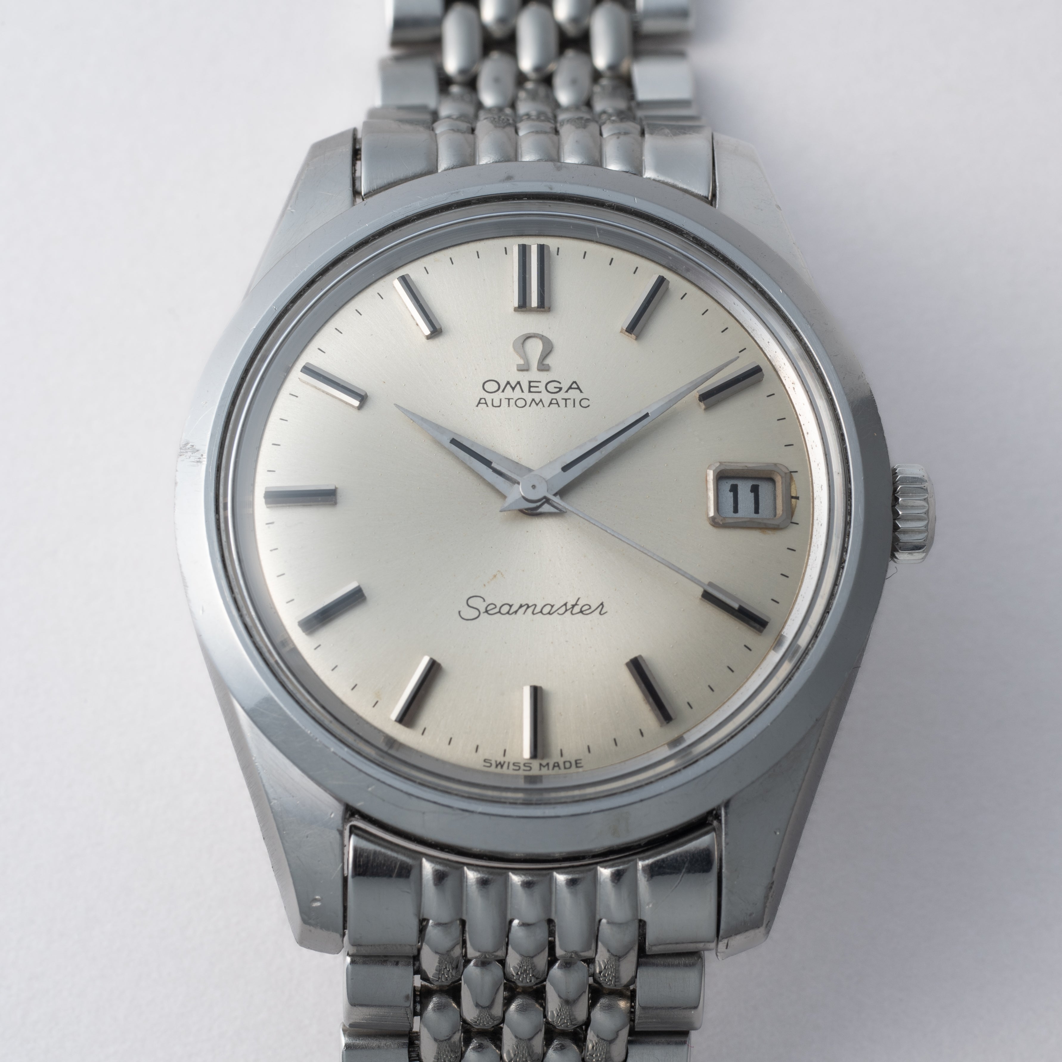 オメガ シーマスターオートマチック 1968年製 Cal.565 純正ブレス付き Ref.166.010SP
