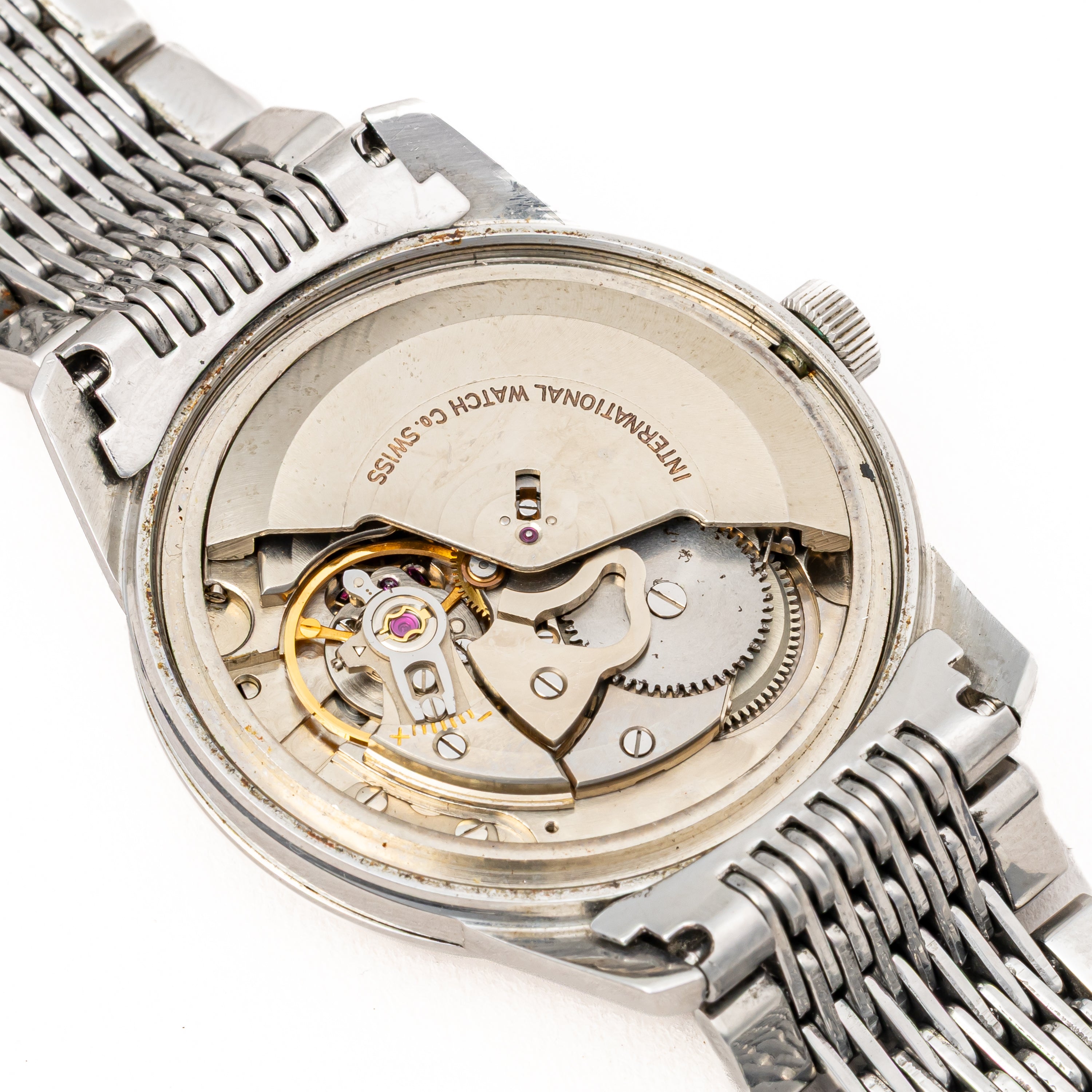 IWC ラウンドケース 自動巻き 1970年製（昭和45年製） Ref.R810A Cal.8541B 純正ブレス付き