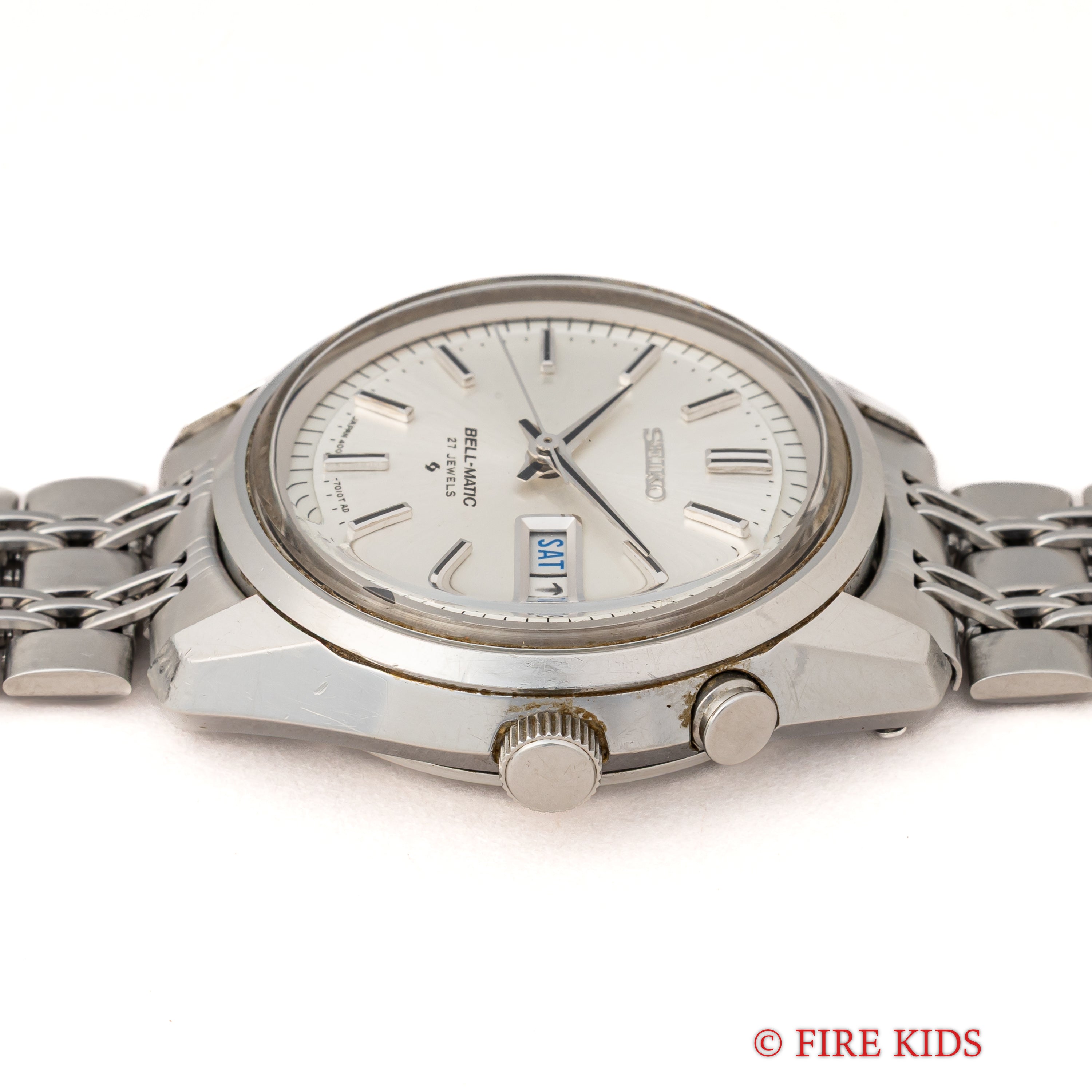 セイコー ベルマチック 1968年製 ステンレス 自動巻アラームウオッチ Ref.4006-7012 純正ブレス