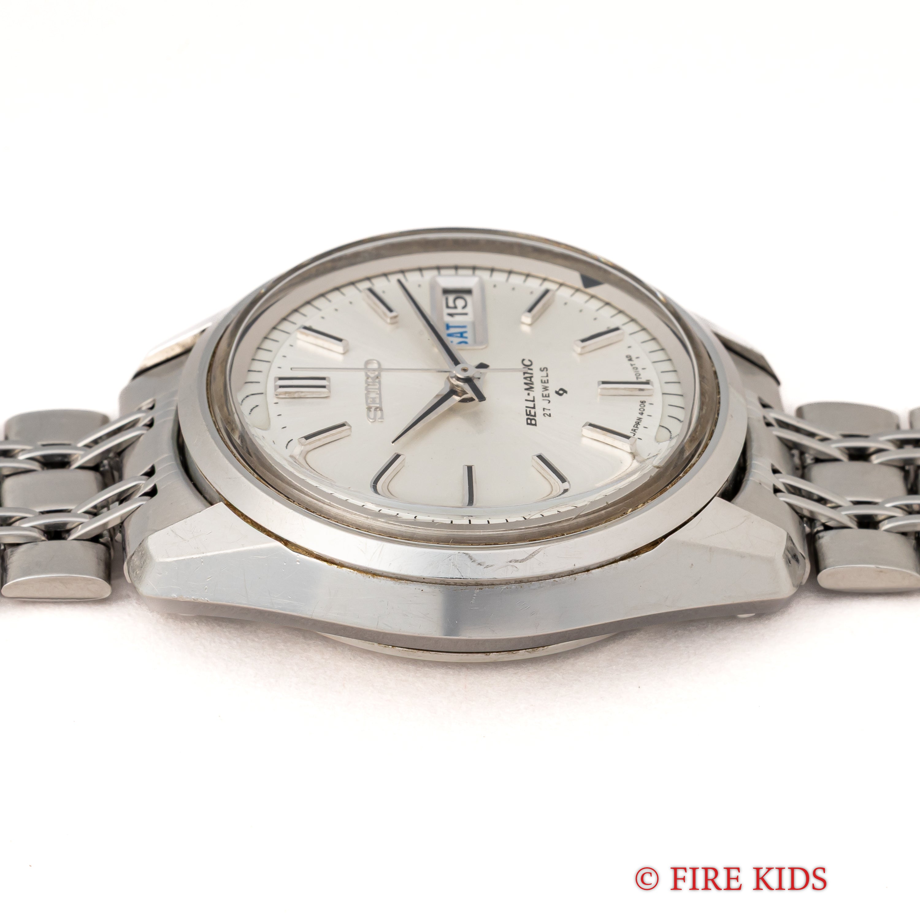 セイコー ベルマチック 1968年製 ステンレス 自動巻アラームウオッチ Ref.4006-7012 純正ブレス