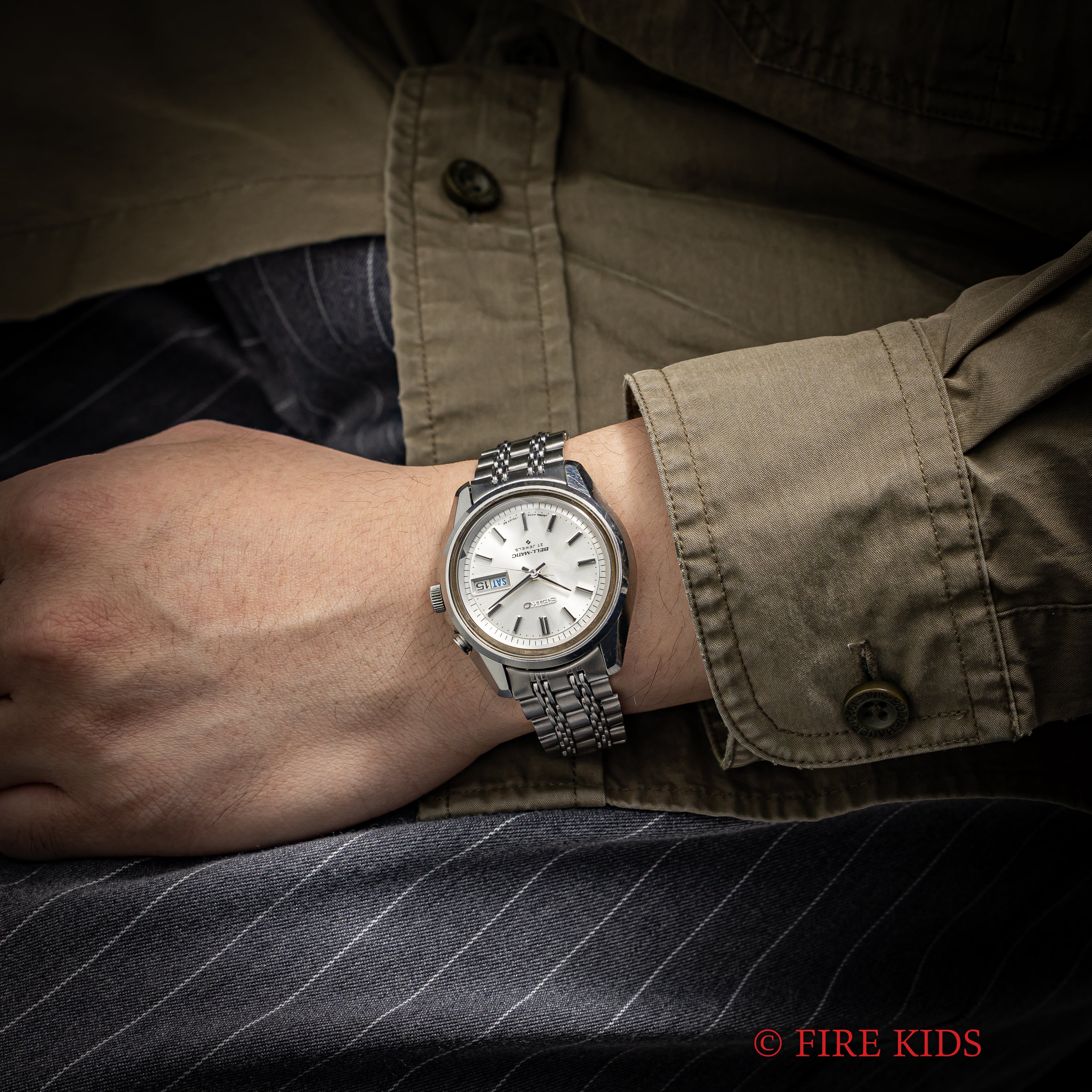 セイコー ベルマチック 1972年製 ステンレス 自動巻アラームウオッチ