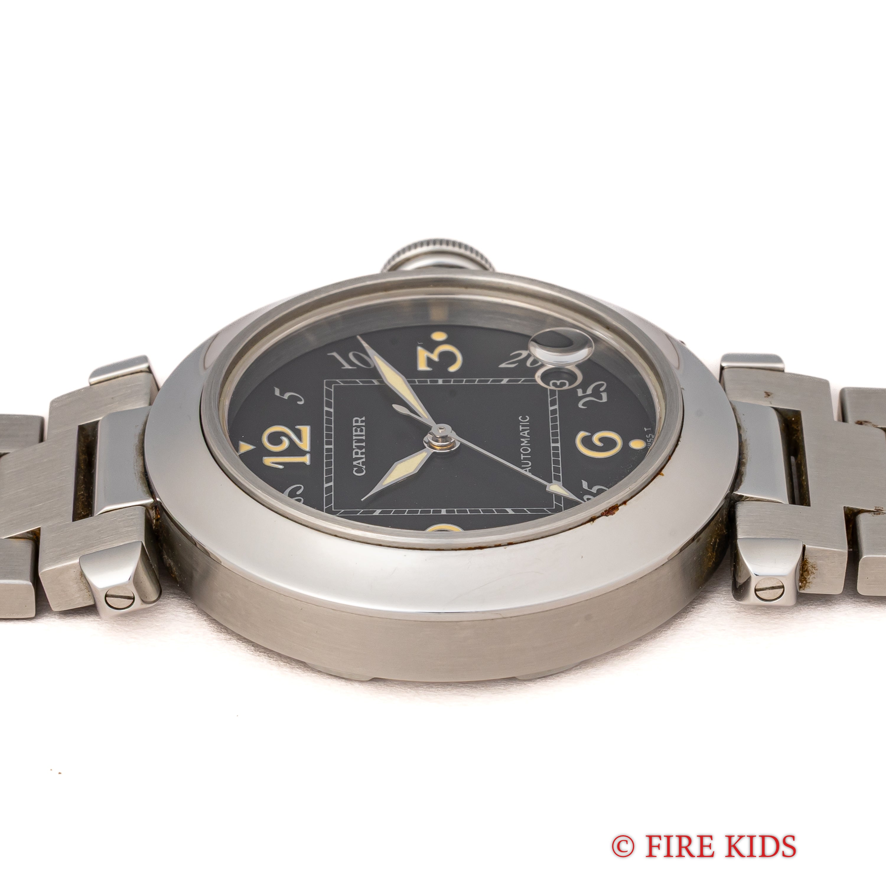 カルティエ パシャC オートマチック ブラックダイヤル 1990年代製 トリチウム