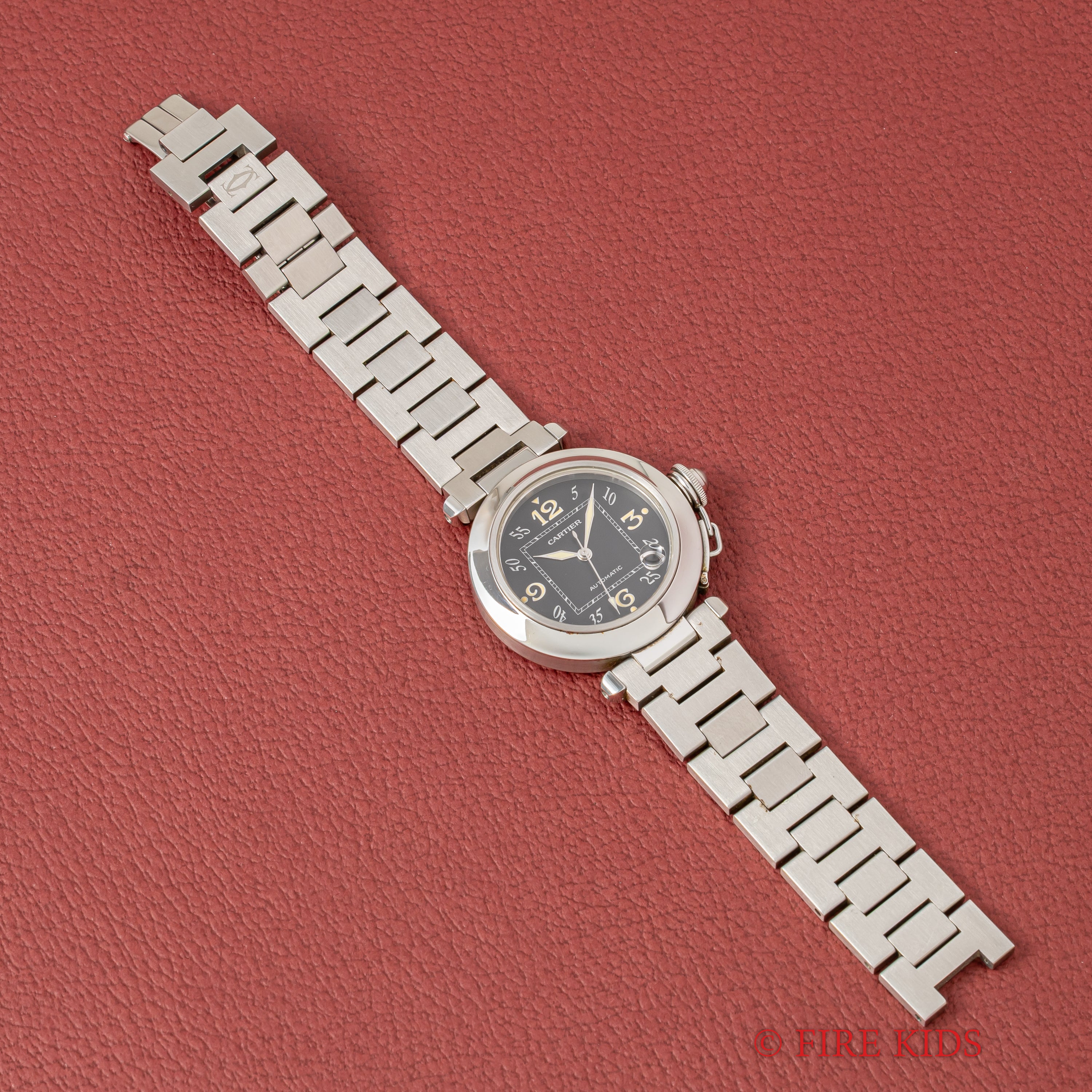 カルティエ パシャC オートマチック ブラックダイヤル 1990年代製 トリチウム