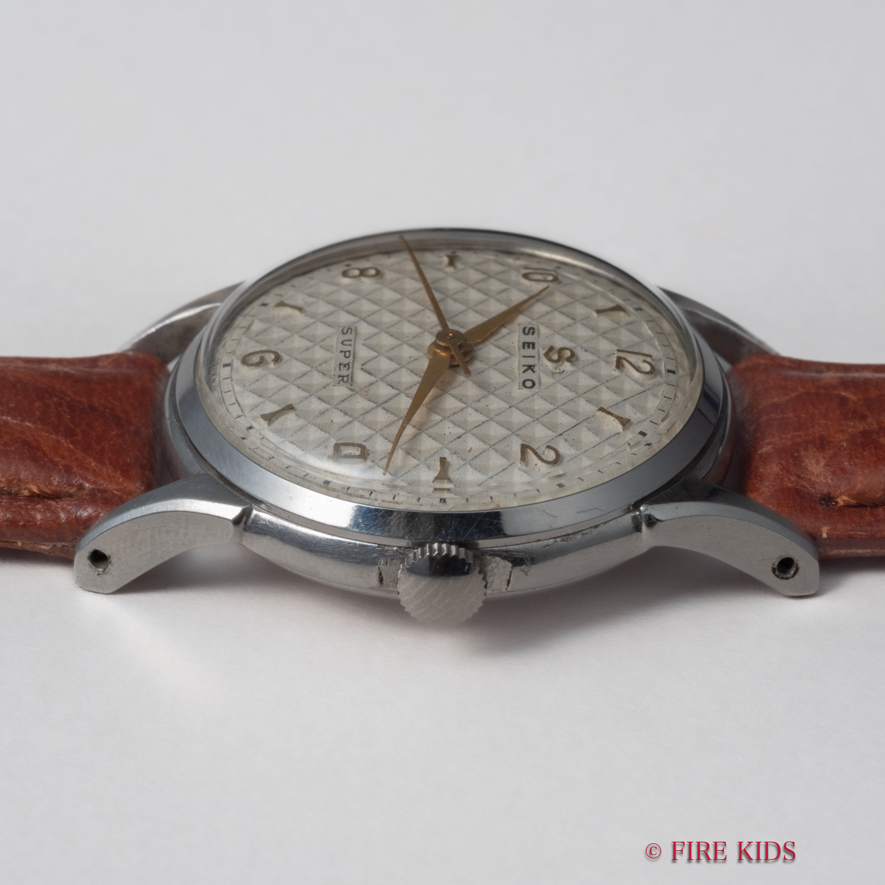 アンティーク　セイコー　スーパー　ビックS　50年代変わり文字盤　メンズウォッチ セイコー SEIKO・手巻き・1956年製[ラウンドケース