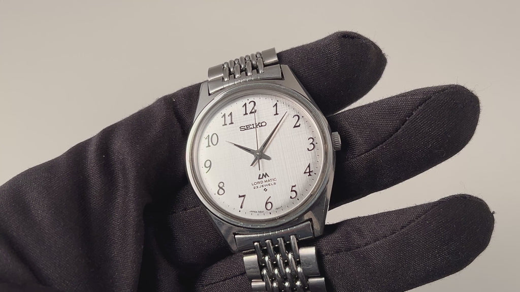 SEIKO LM ロードマチック アラビアダイヤル 自動巻き 激レア 腕時計 セイコー ロードマチック LM 全アラビアダイアル 自動巻き 純正