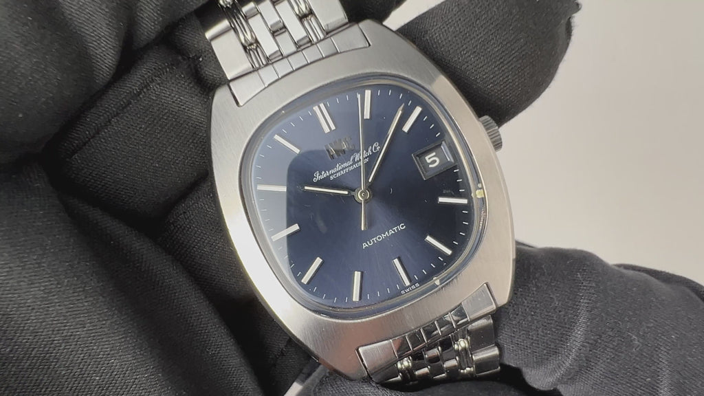 IWC TVスクリーン 1974年製 ブルーダイヤル ペラトン式自動巻Cal