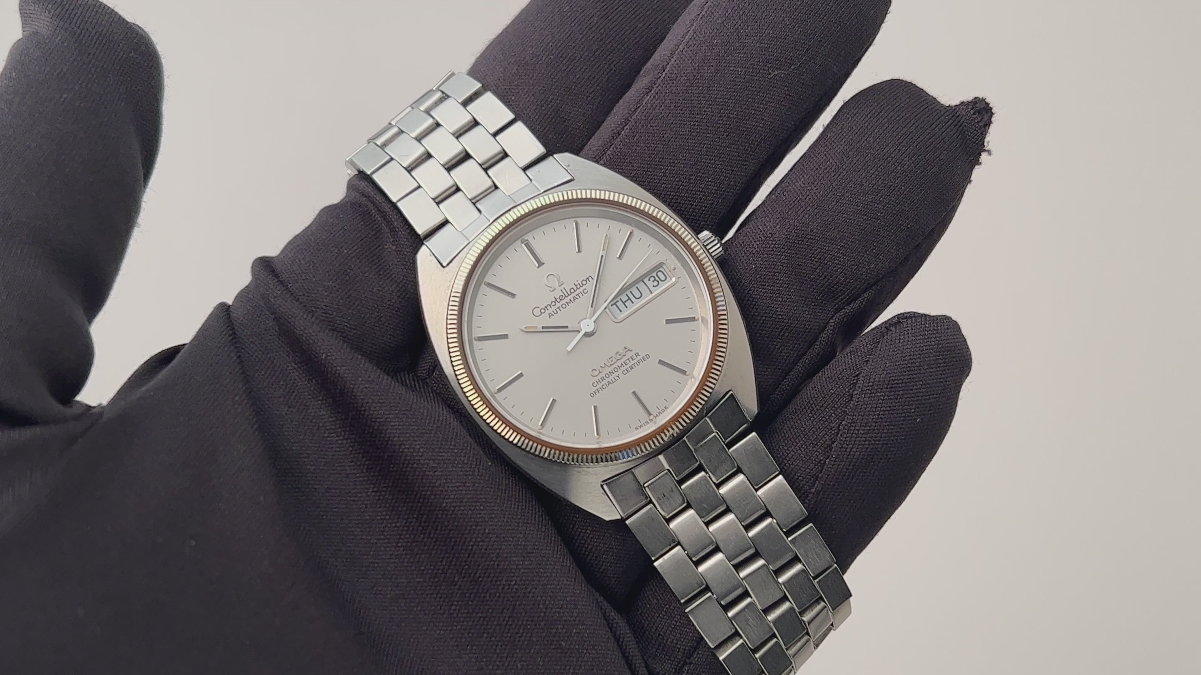 【史博物館】#9578 OMEGA constellation コンステレーション オメガ クォーツ 電池交換 稼働品 ミニ 約W23×H28mm レディース腕時計 ブランドウォッチ コンステレーション