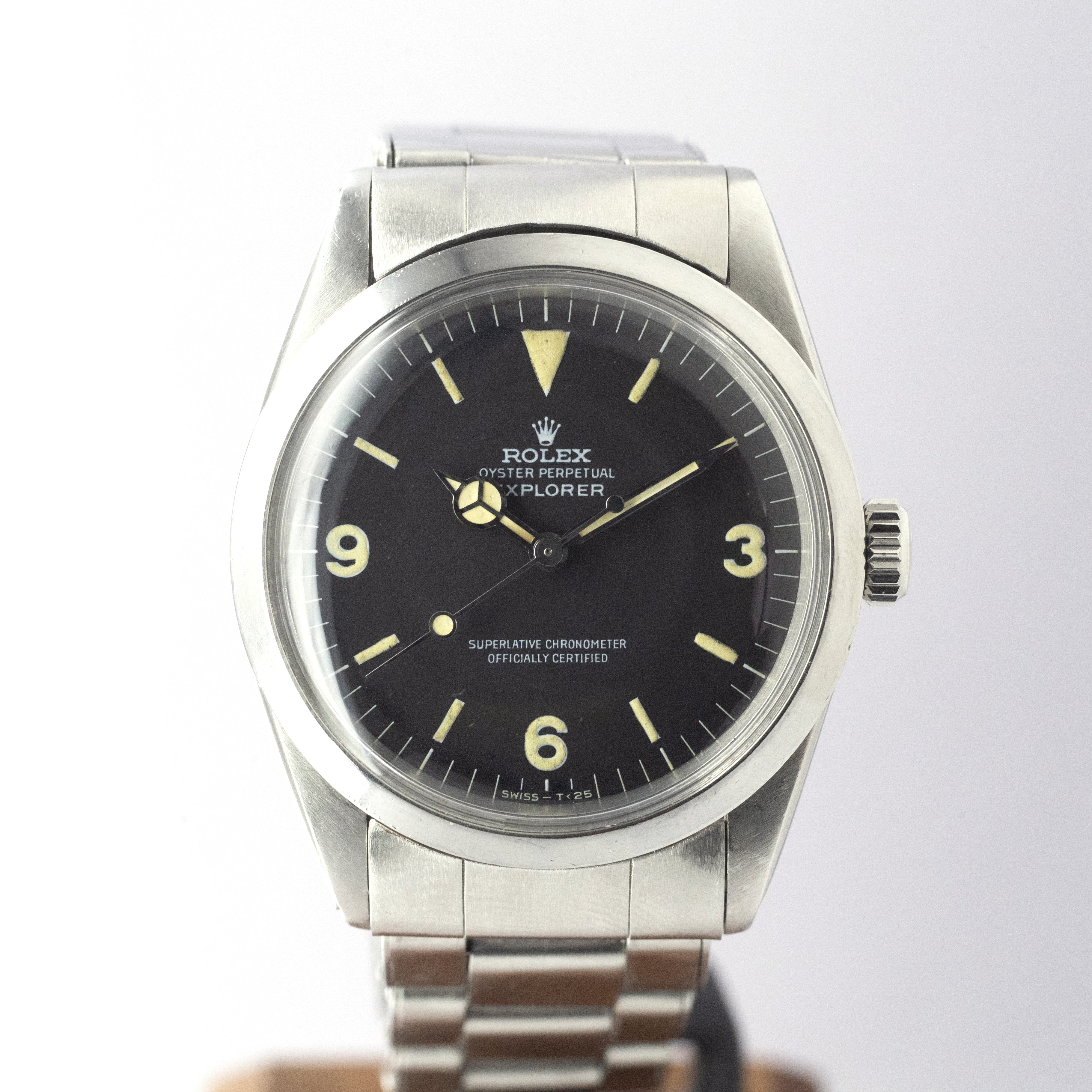 ロレックス エクスプローラー Ⅰ 1967年製 フロッグフット Ref.1016 箱クロノメーター証付き