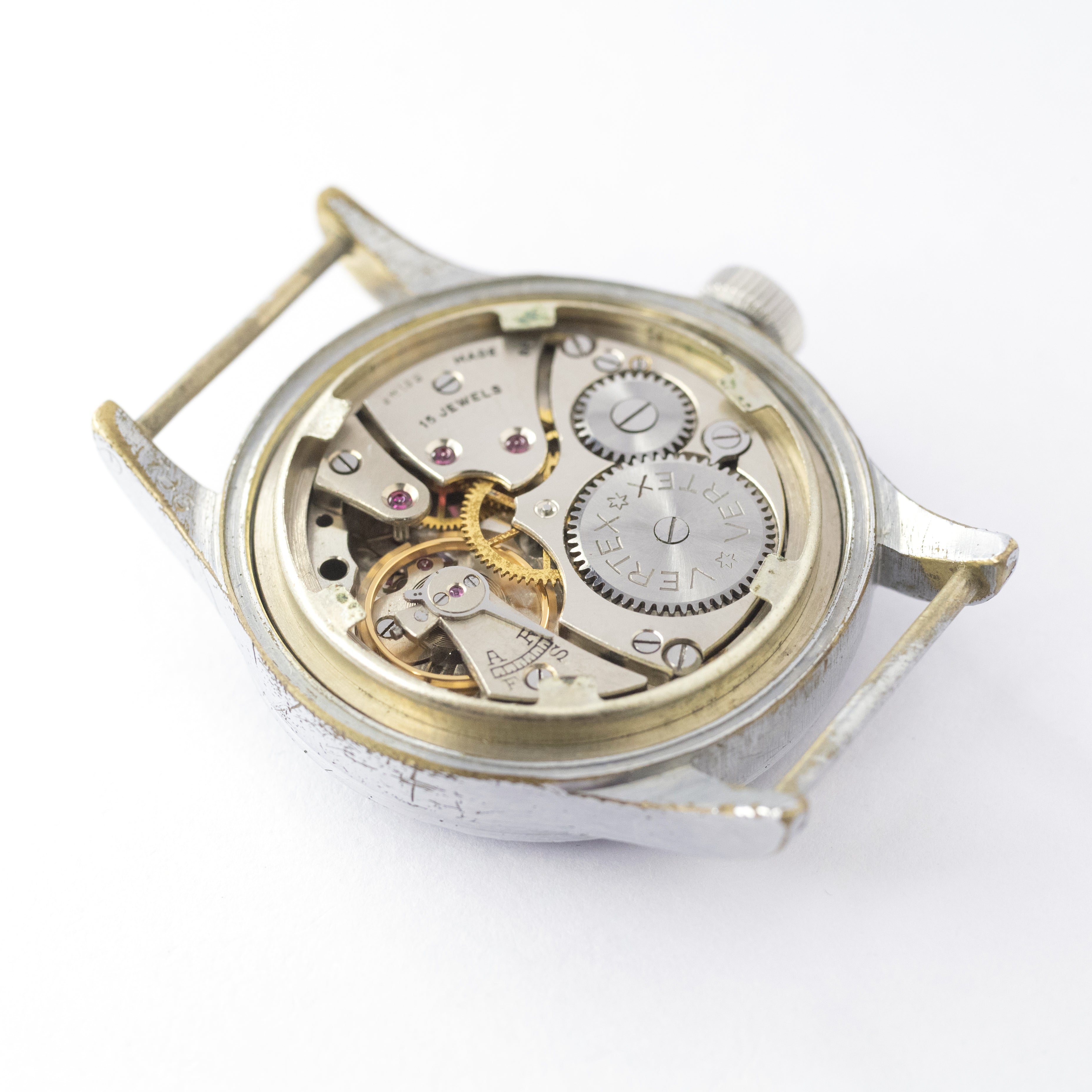 VERTEX イギリス軍用時計 ブロードアロー W.W.W.1940年代製 ダーティー 