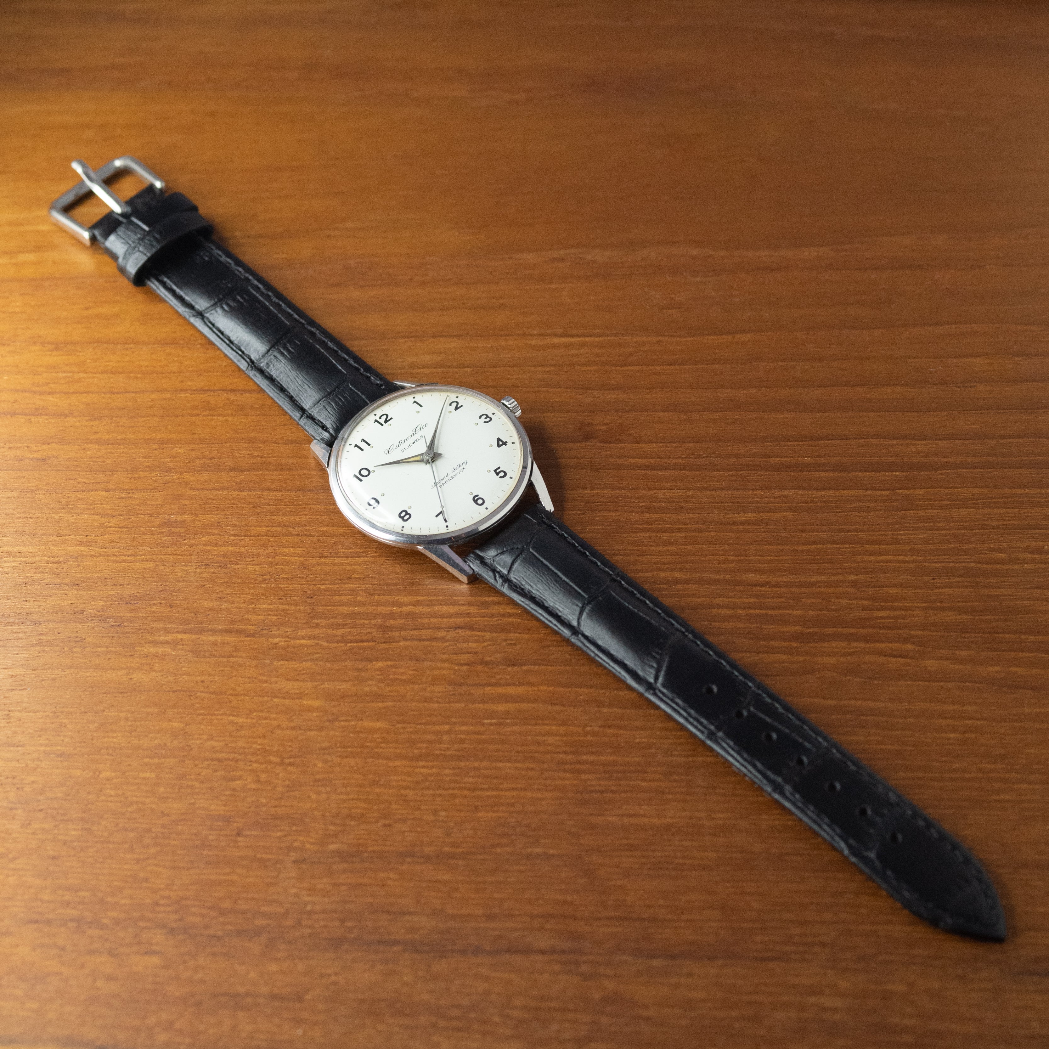シチズン エース 国鉄 昭和41年製/1966年製 手巻き 鉄道時計 秒針規制 