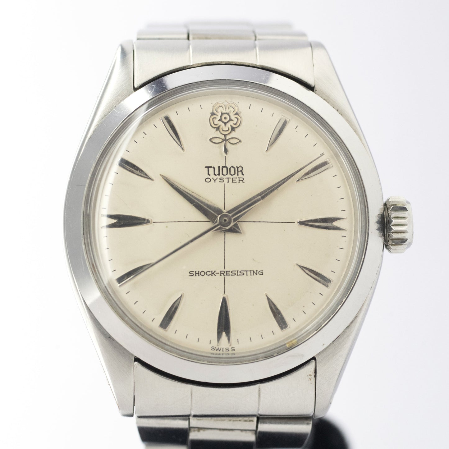 TUDOR オイスター デカ薔薇 1956年製 手巻き アイボリー リダン