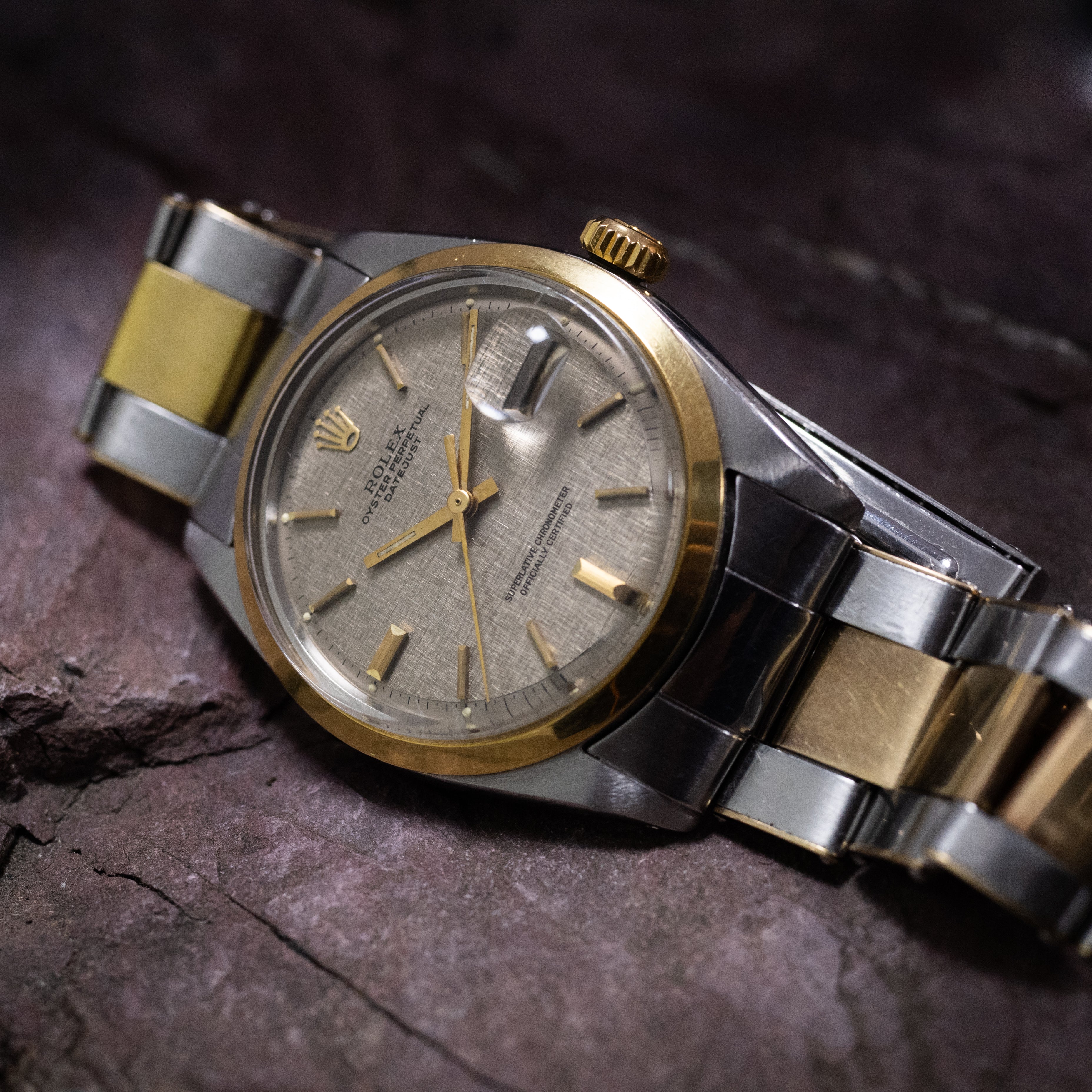 裏蓋のパッキンはありませんROLEX Ref1600 ミドルケース・チューブ・風防・龍頭付 1016改用？