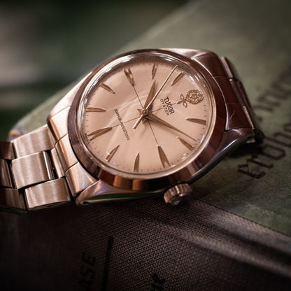 TUDOR オイスター デカ薔薇 1956年製 手巻き アイボリー リダン