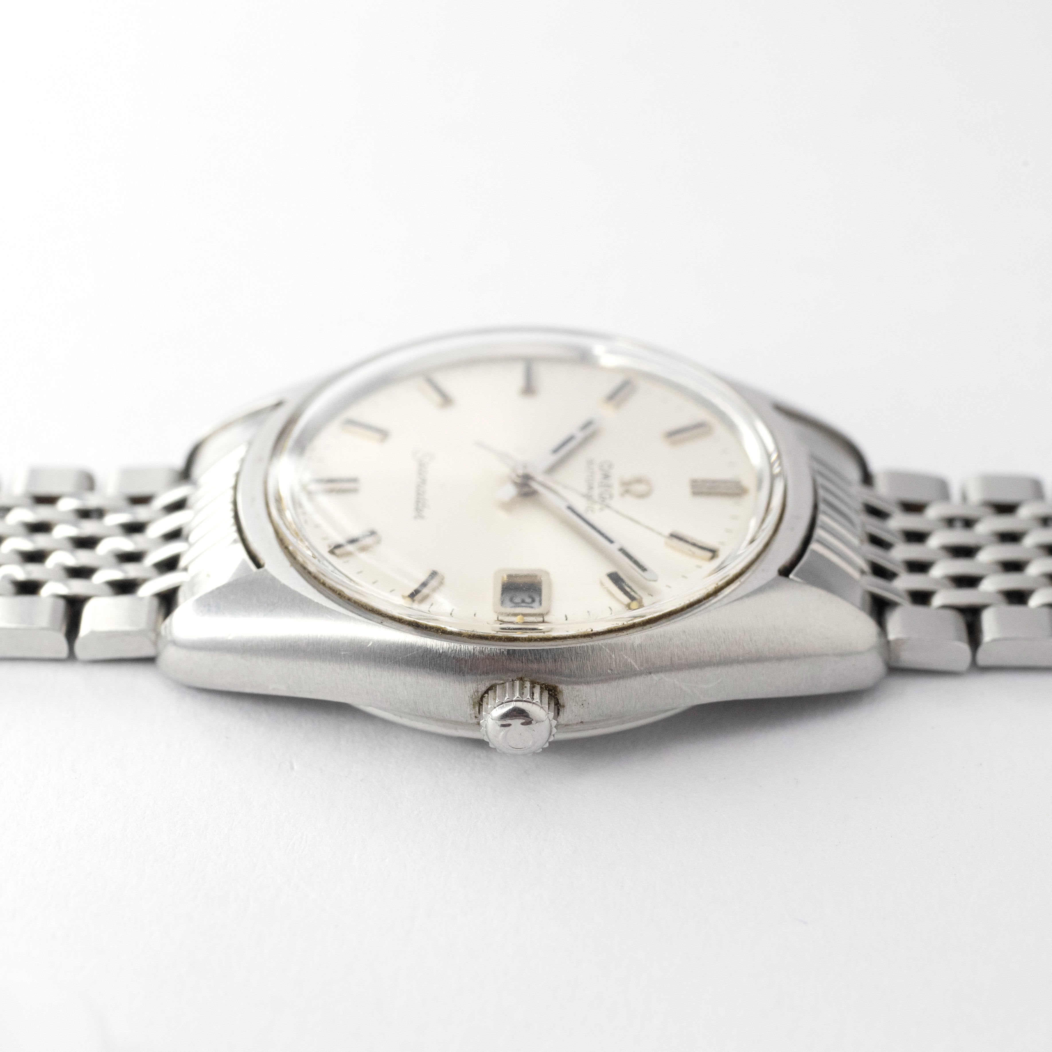 オメガシーマスター　父の日に！景品ご褒美記念日❗️インテリア新生活レトロ 1965年 アンティーク オメガ シーマスター [日付] CAL562 小窓付