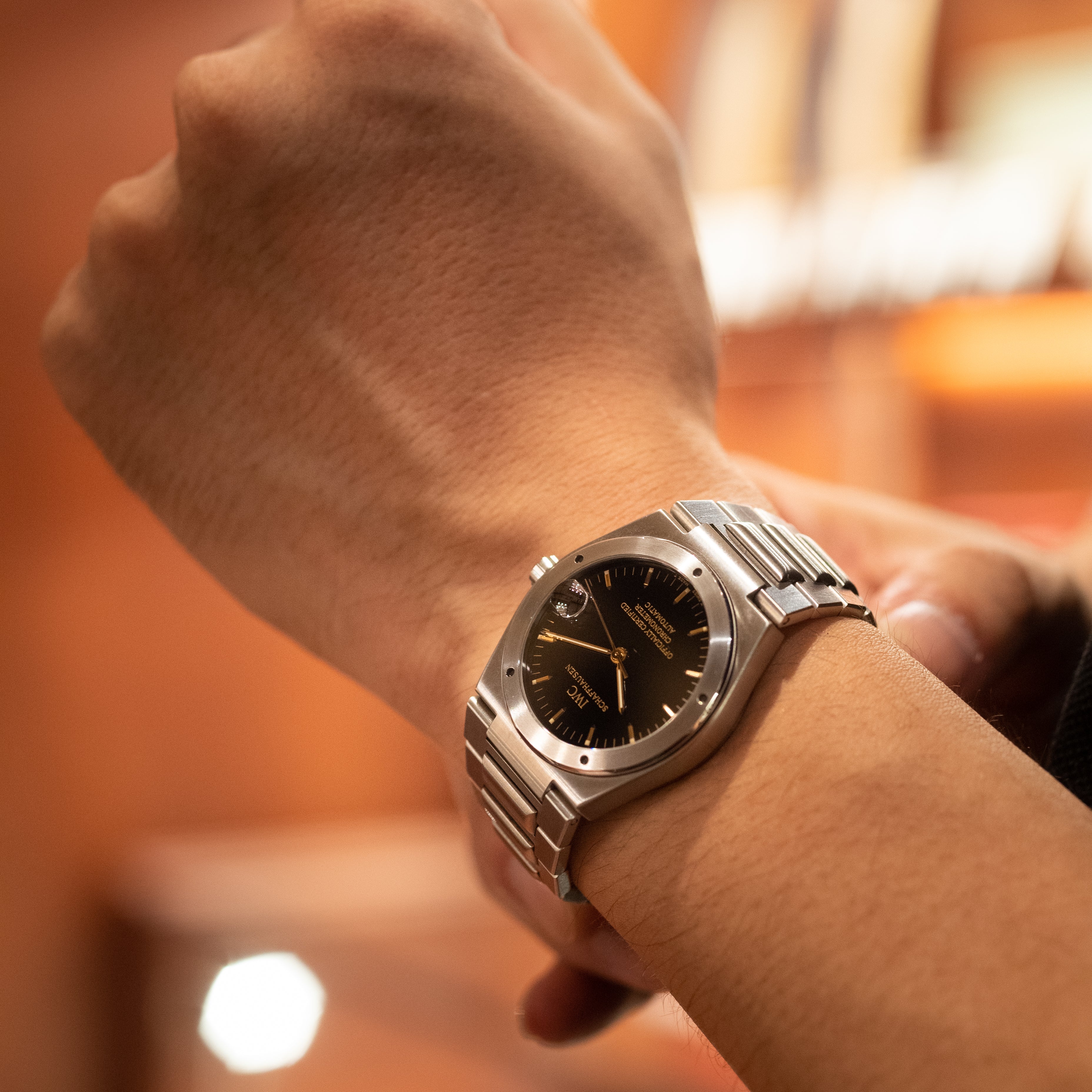 IWC インヂュニア 1995年製 ミントコンディション ブラックダイヤル Ref.3521
