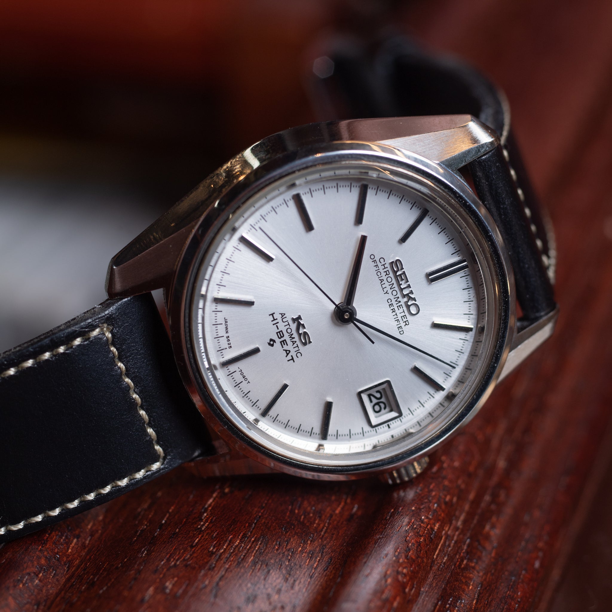 キングセイコー KING SEIKO  56 KS 稼働品　純正ベルト付きムーブメント自動巻き式