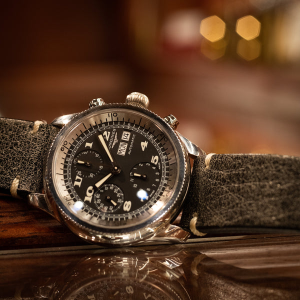 【内祝い】 LONGINES Weems 復刻限定モデル 1990年代製 Cal.7750 トップス