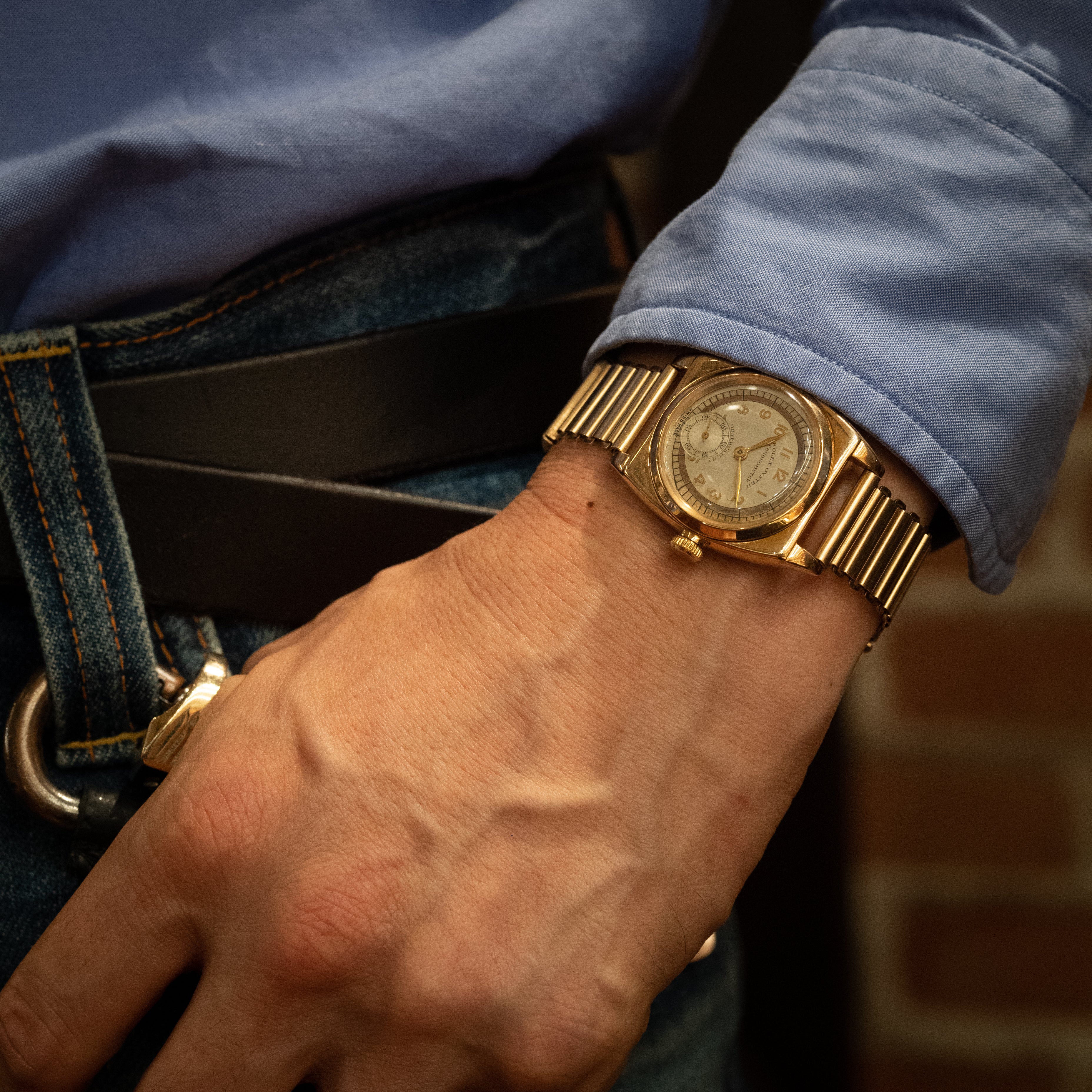 ROLEX VICEROY 14KYG Ref.3116 1934年製 CHRONOMETER BONKLIP