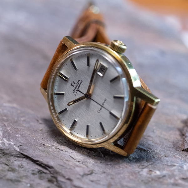 OMEGA Geneve 自動巻き 時計　実働 オメガジュネーブオートマチック 1974年製