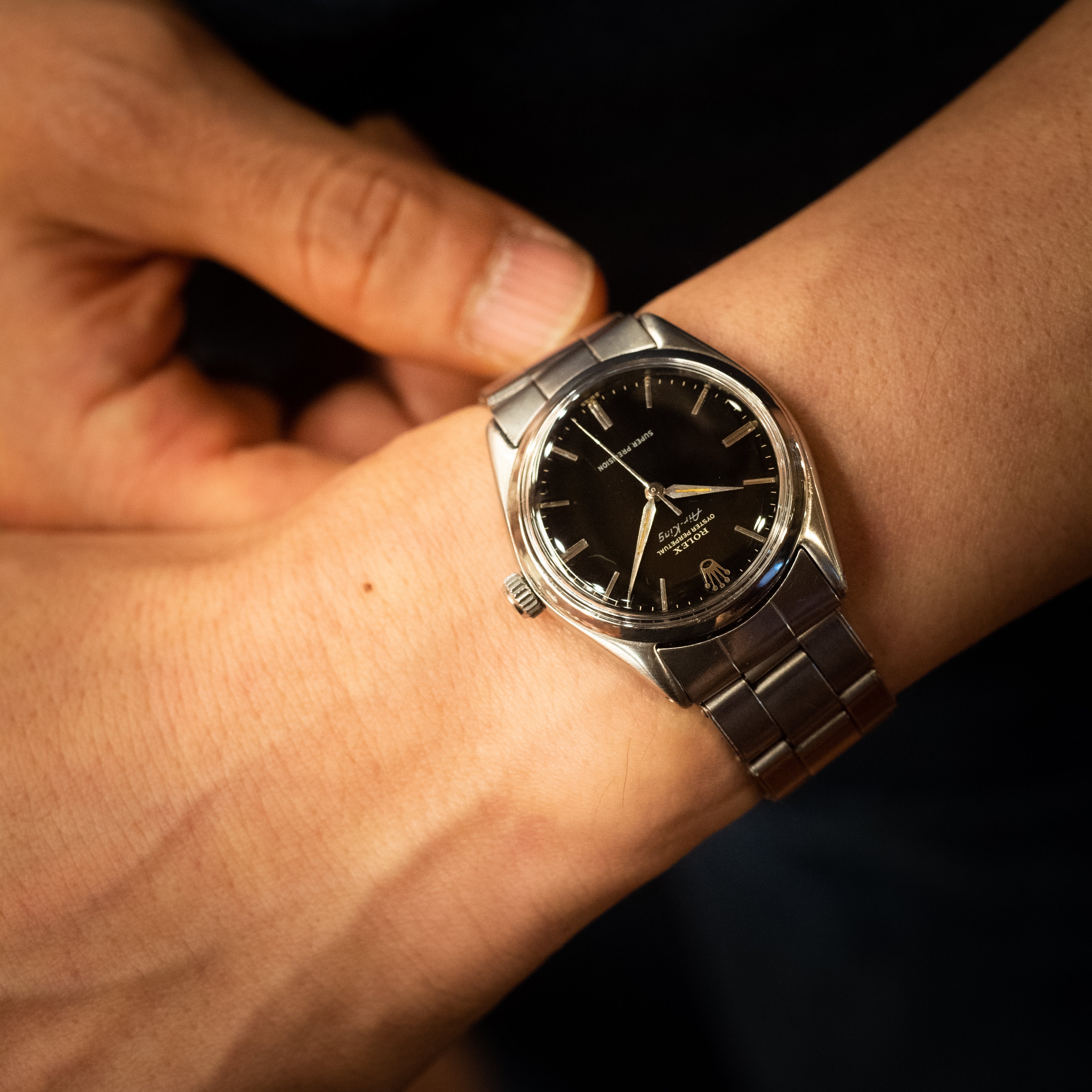 ロレックス エアキング ミラーダイヤル 1962年製 Ref.5500 剣針
