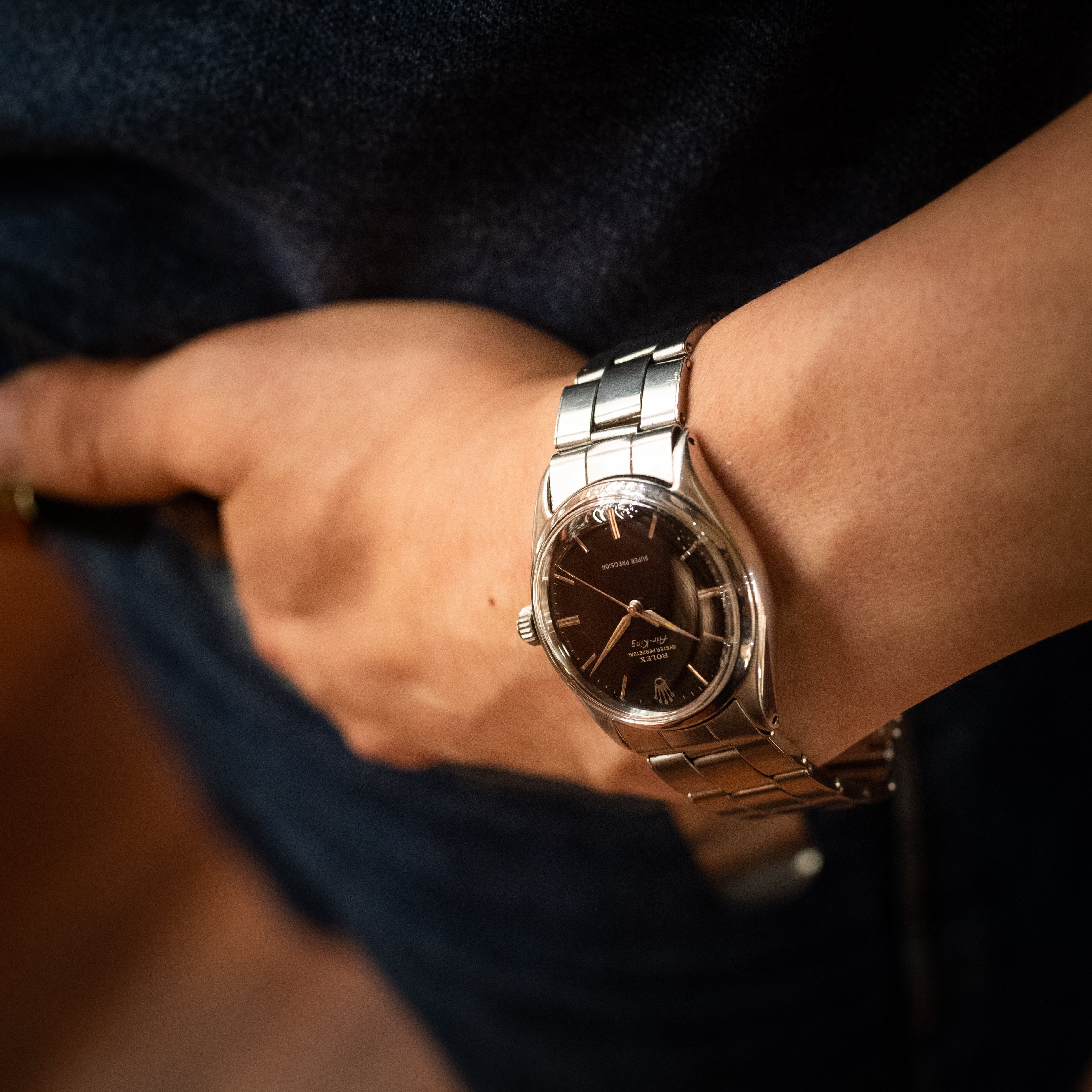 ロレックス エアキング ミラーダイヤル 1962年製 Ref.5500 剣針