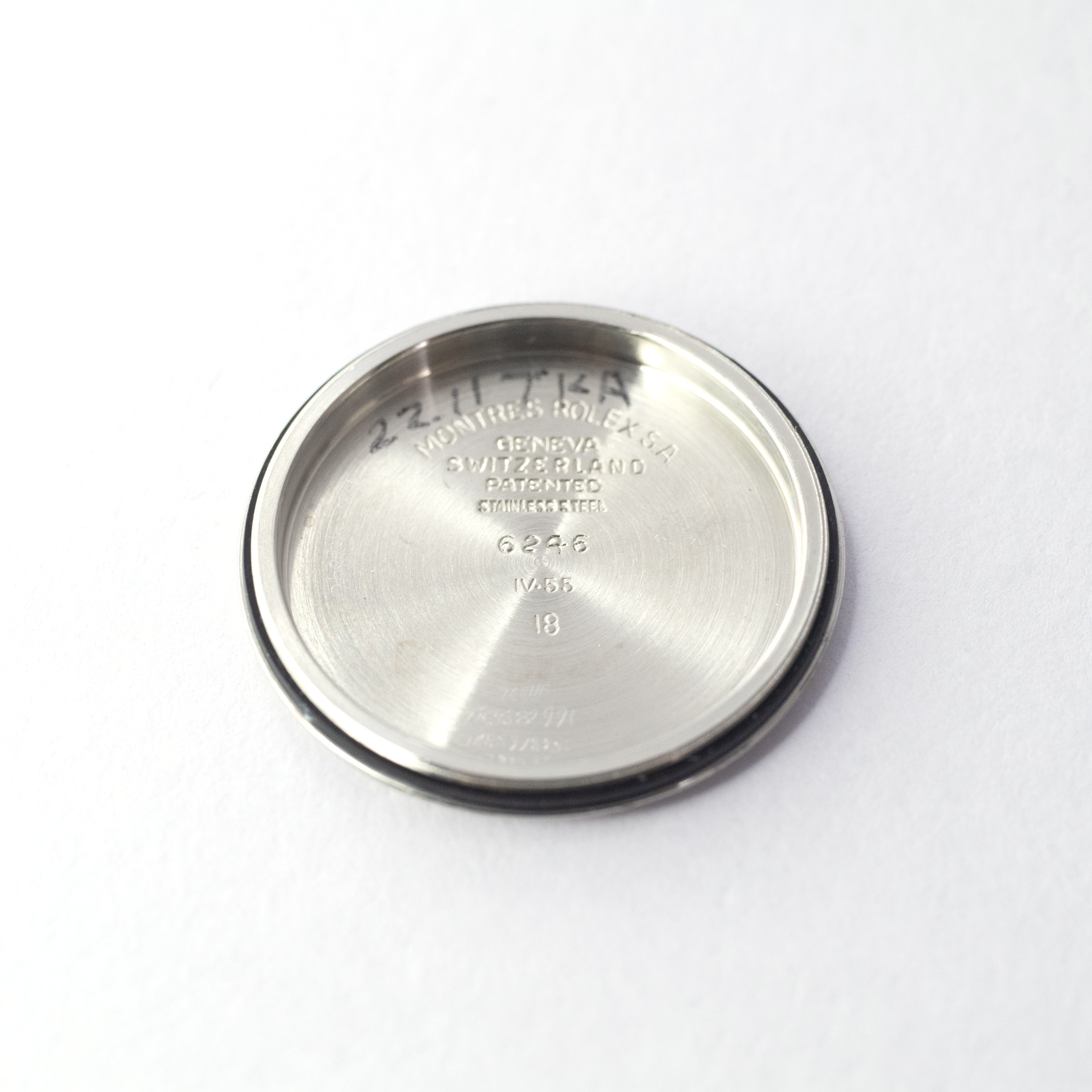 ロレックス オイスター 手巻き 1955年製 Ref.6246 ギョウシェ飛びアラビアダイヤル
