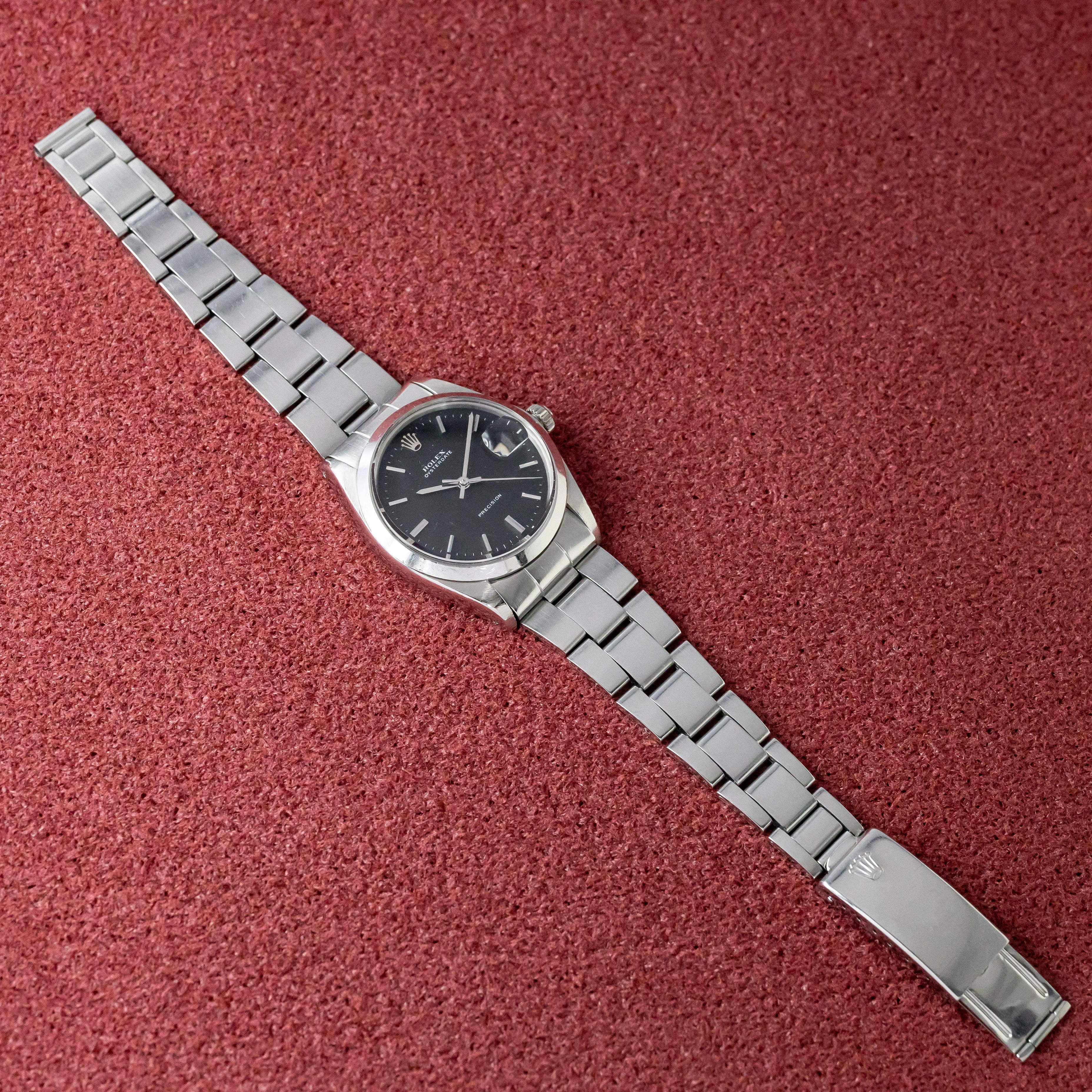 ロレックス オイスターデイト 1970年製/昭和45年製 Ref.6694 ブラックダイヤル