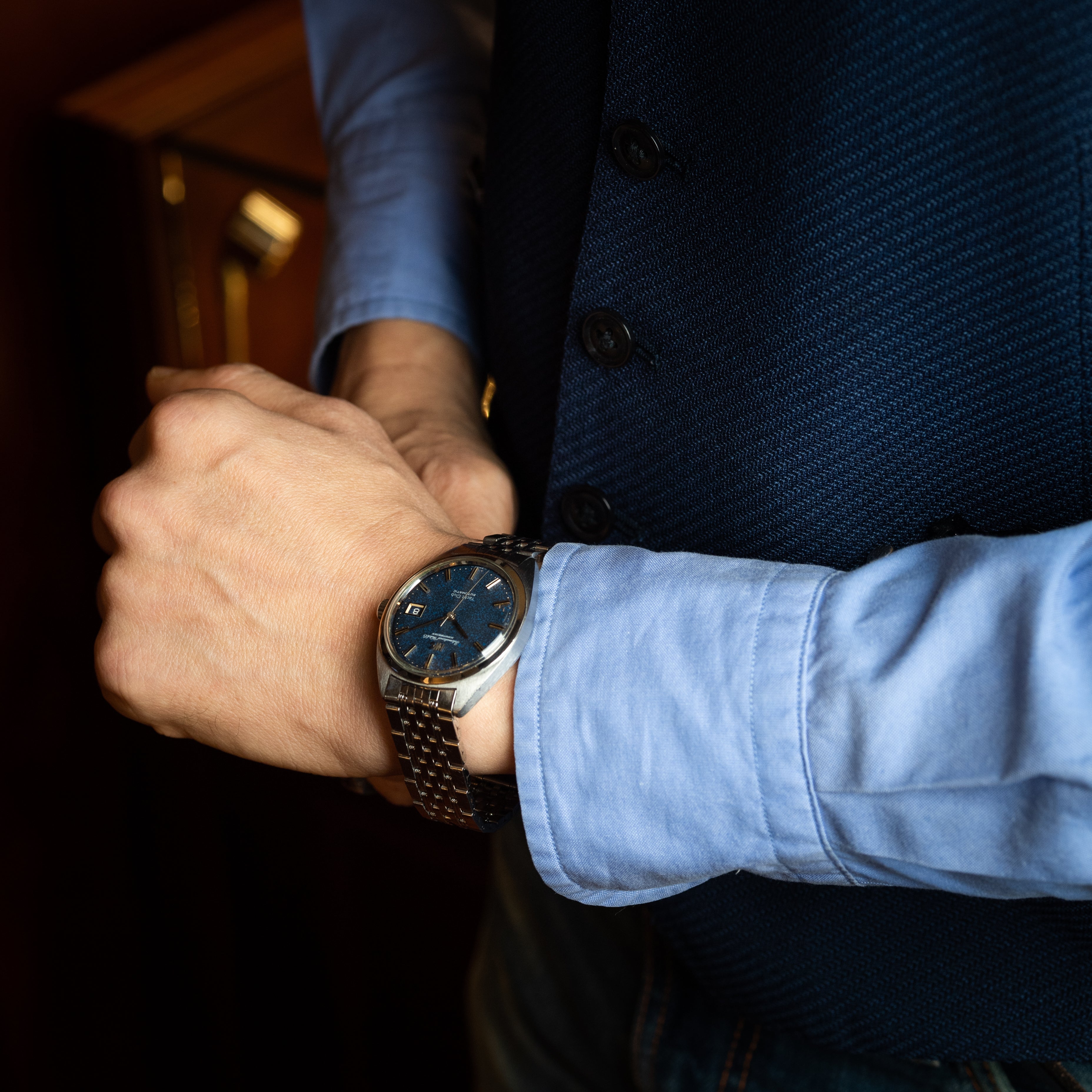 IWCヨットクラブ 1969年製 希少ブルーマーブル Ref.R811AD