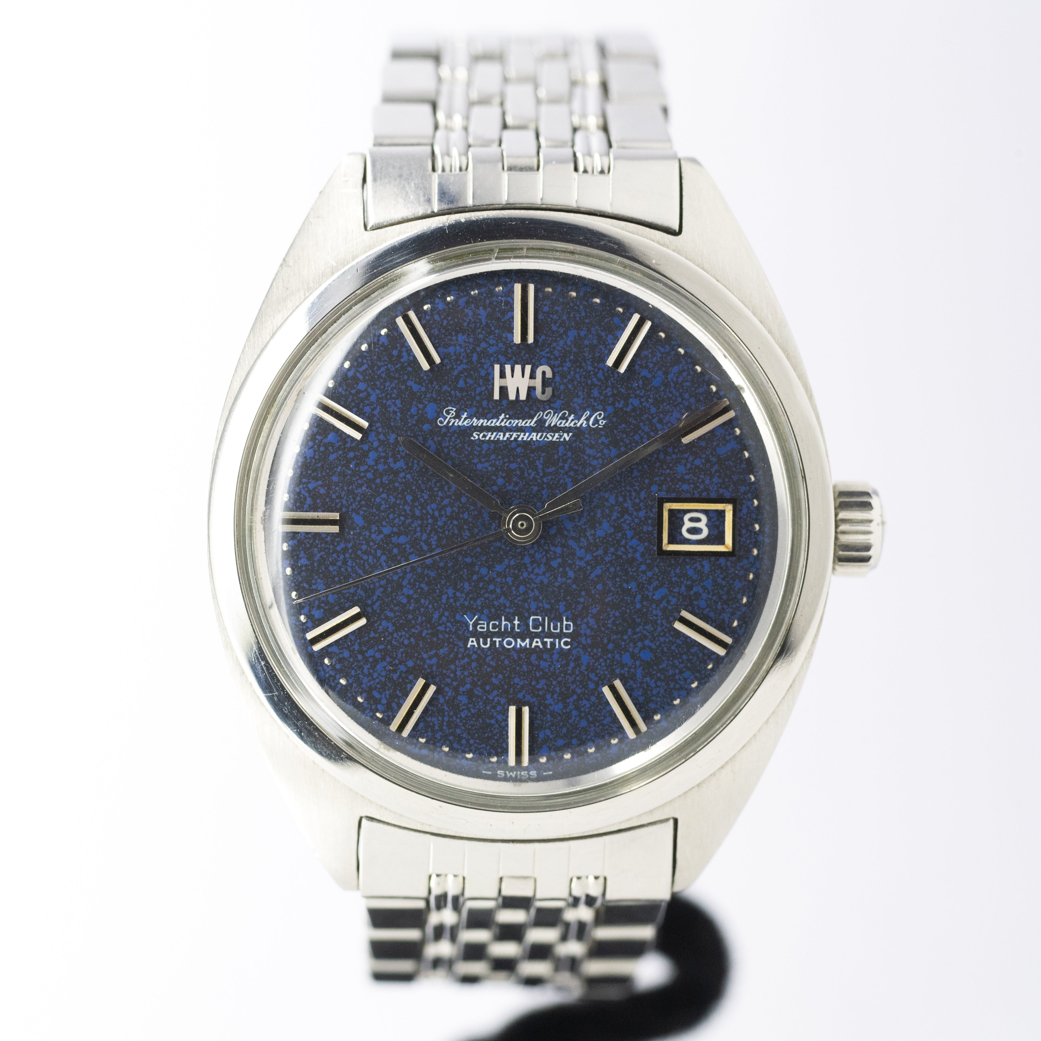 ＩＷＣヨットクラブ 1969年製  希少ブルーマーブル Ref.R811AD 純正ステンレスブレス