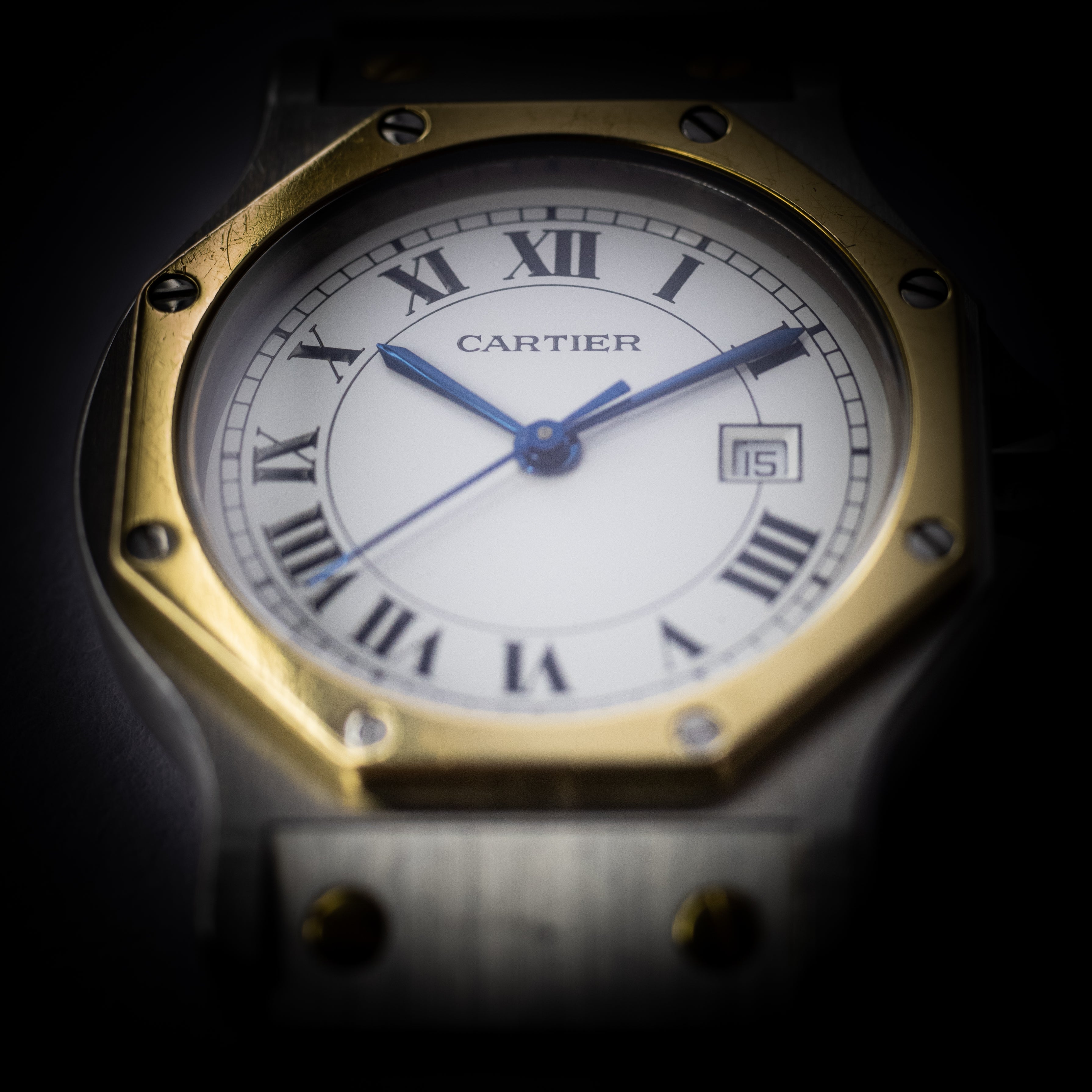 海外ブランド Cartier カルティエ サントスオクタゴンオートマチック ゴールドコンビ 金属ベルト - iync.org