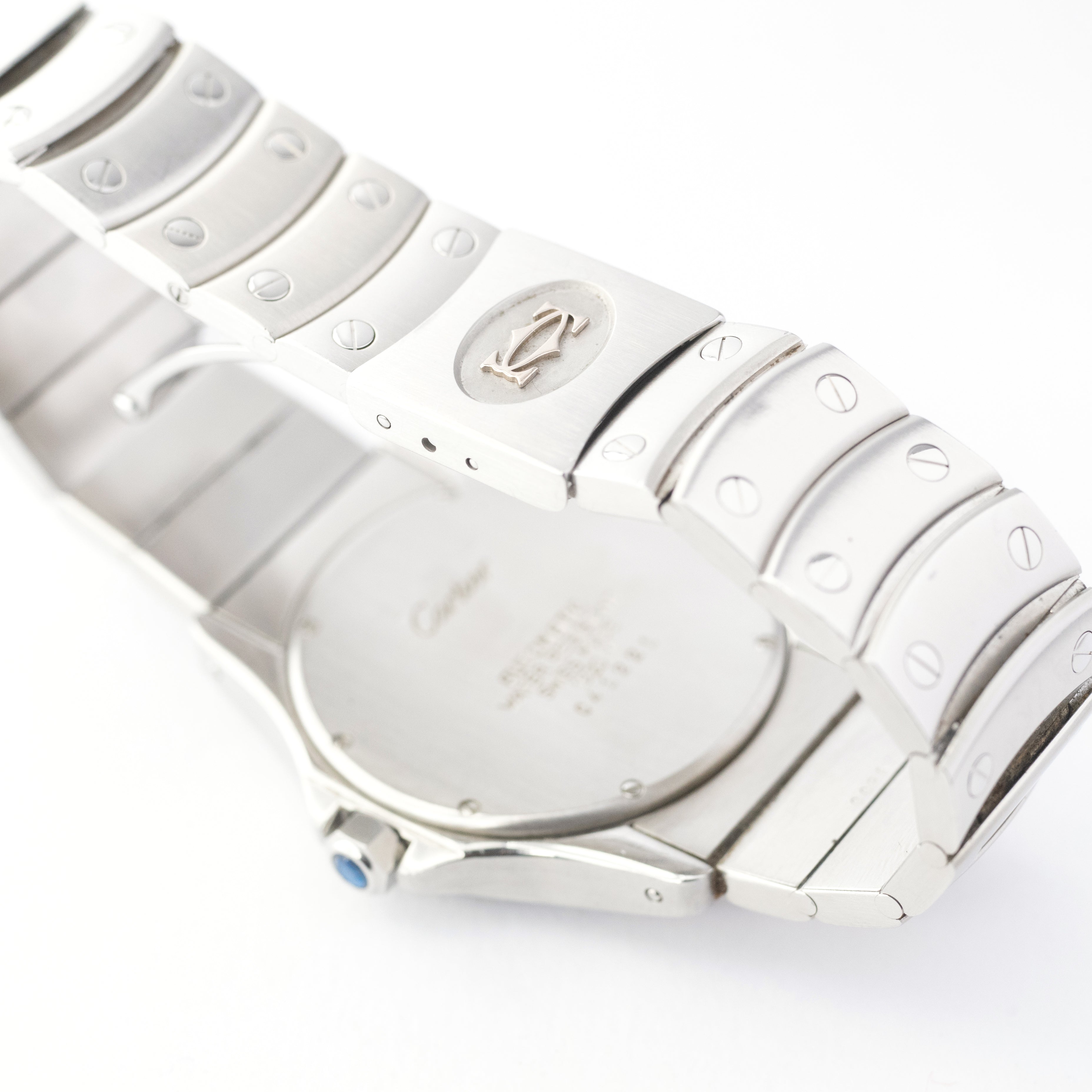 美品 カルティエ Cartier サントス ロンド ウォッチ 時計 不動 カルティエ サントス ロンド オートマチック 1990年代