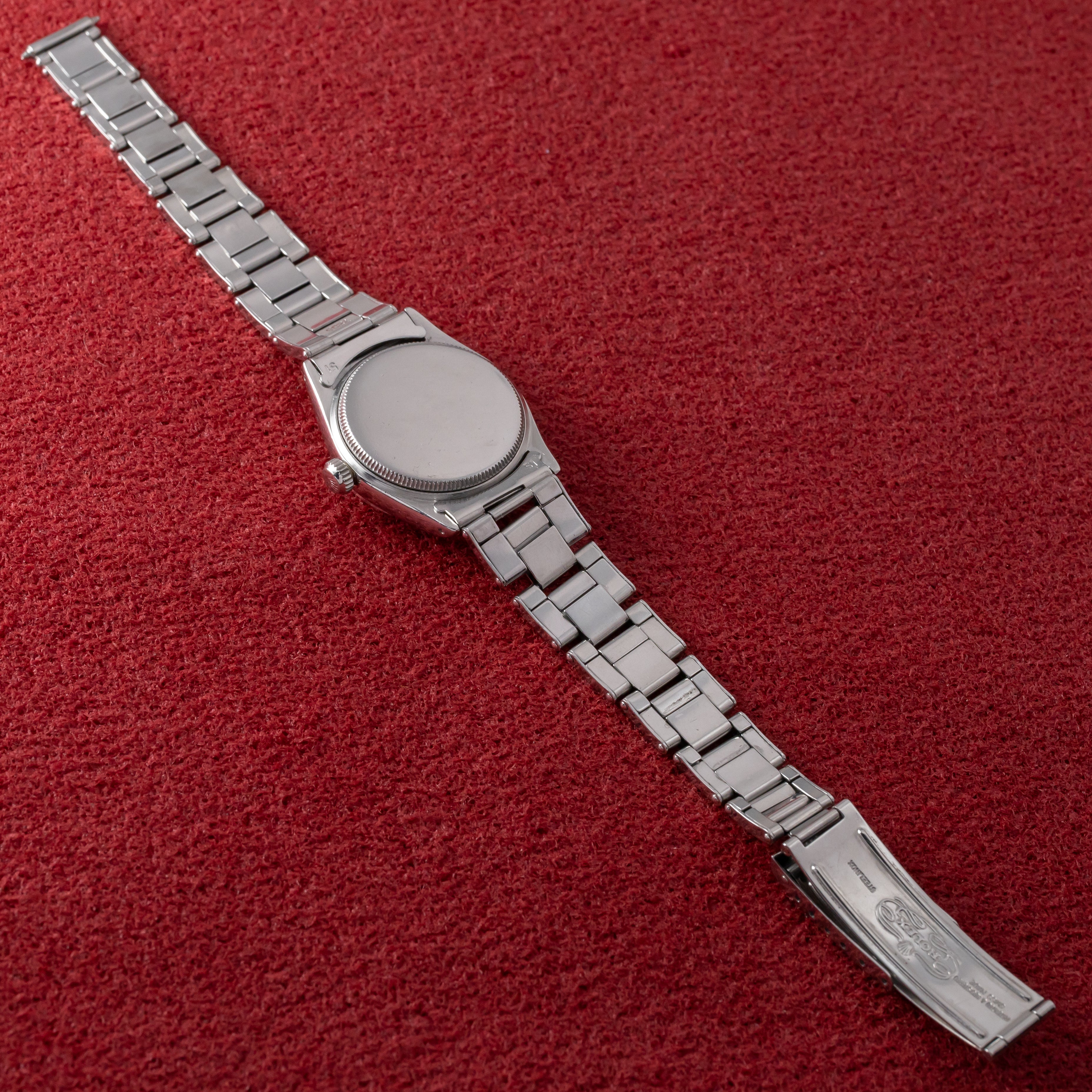 ロレックス オイスターデイト 1953年製 Ref. 6266 ギョウシェダイヤル リベットブレス