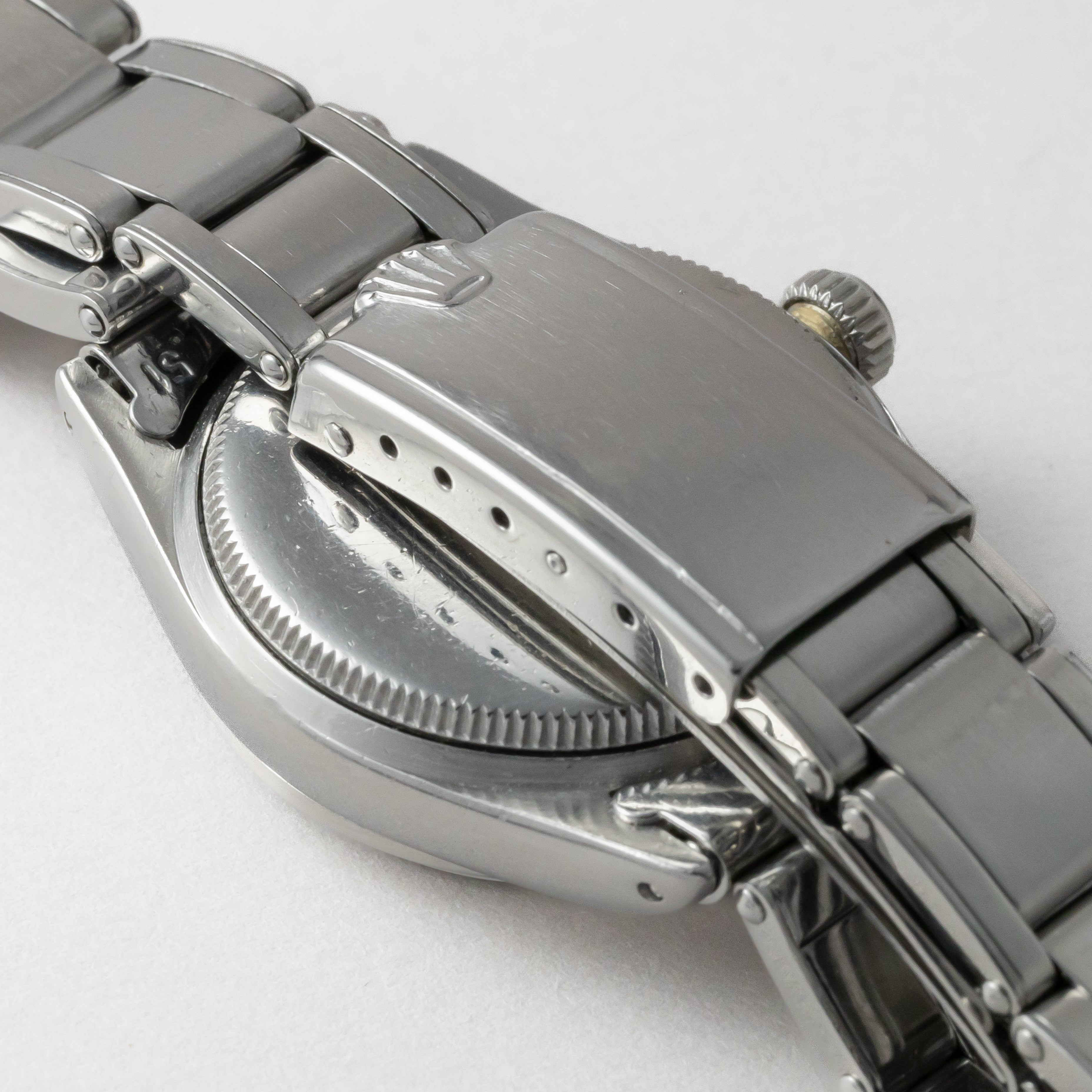 ロレックス オイスターデイト 1953年製 Ref. 6266 ギョウシェダイヤル リベットブレス
