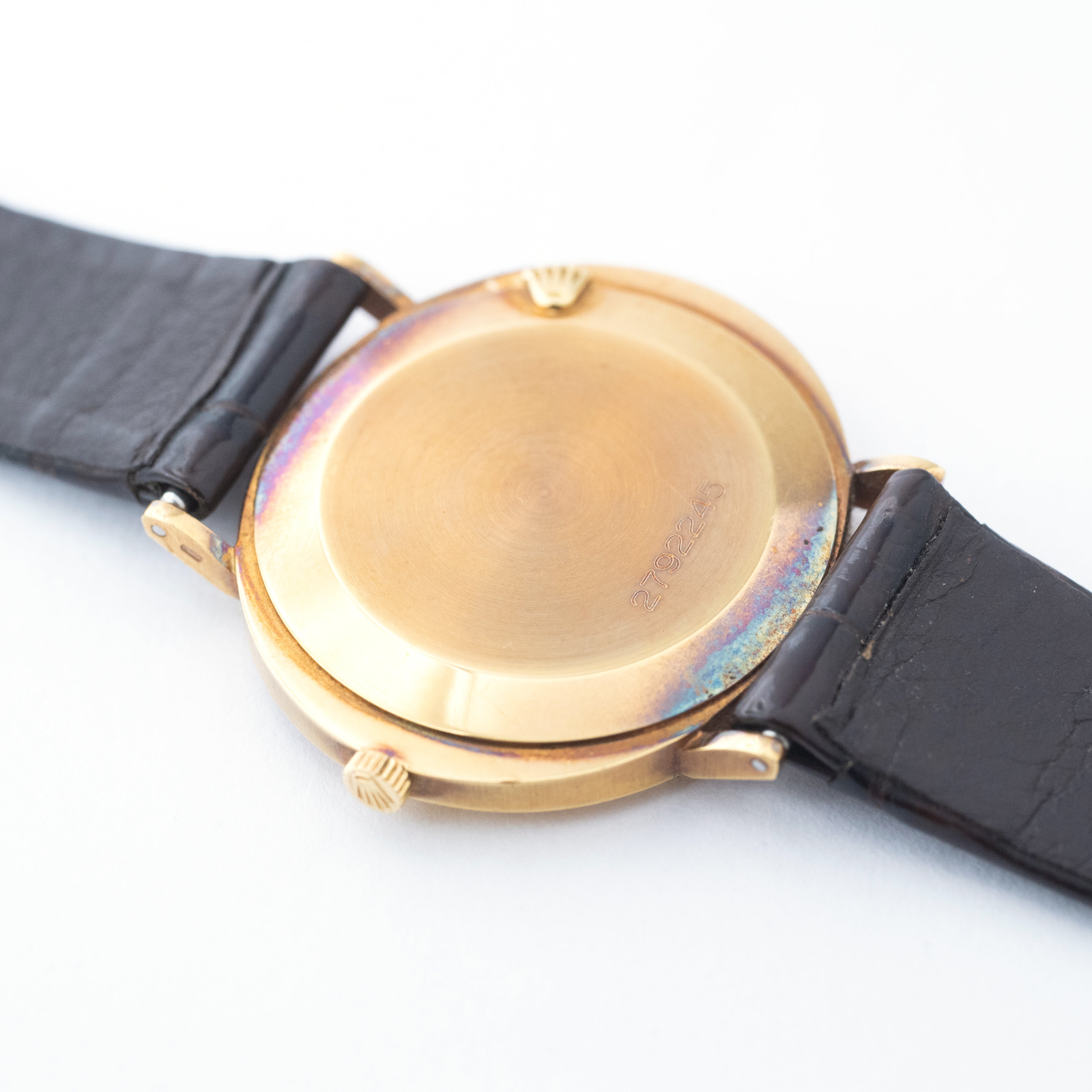 ロレックス チェリーニ18KYG グレーダイヤル 1971年製 Ref.3758 純正尾錠