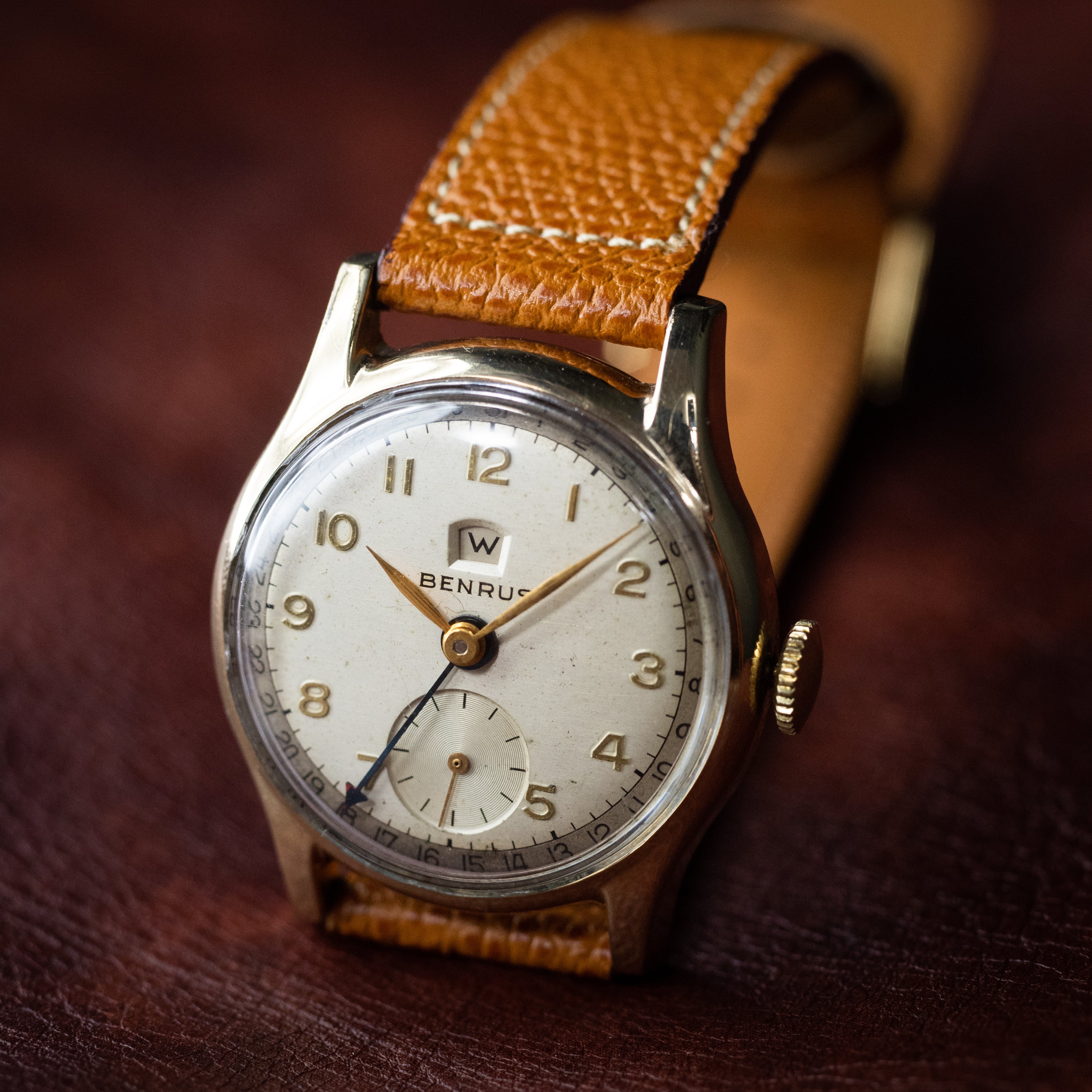 ★OH済 60s ベンラス スイス製 手巻 腕時計 ヴィンテージ アンティークnekoneko