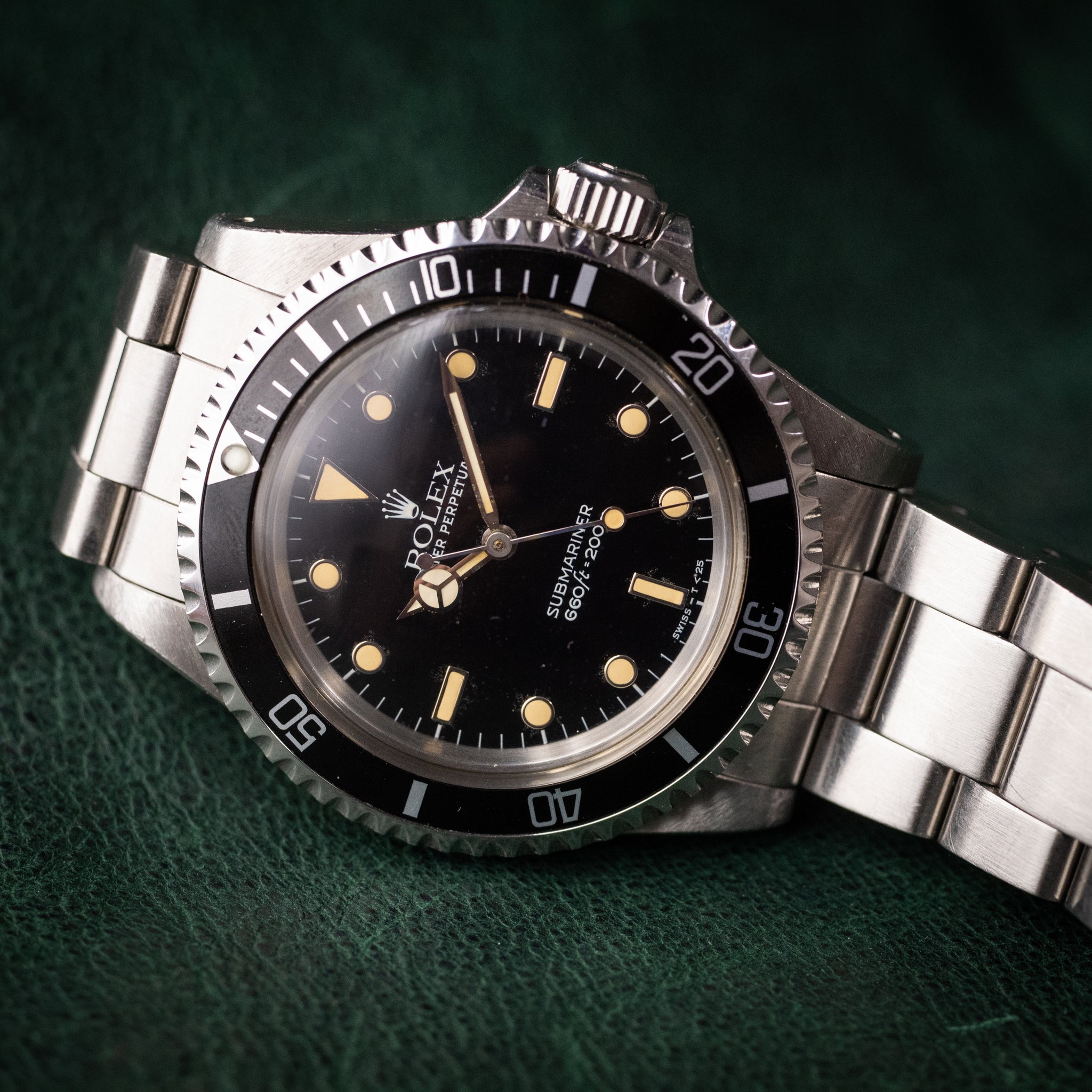 ROLEX　ロレックス　純正黒艶文字盤　トリチュウム