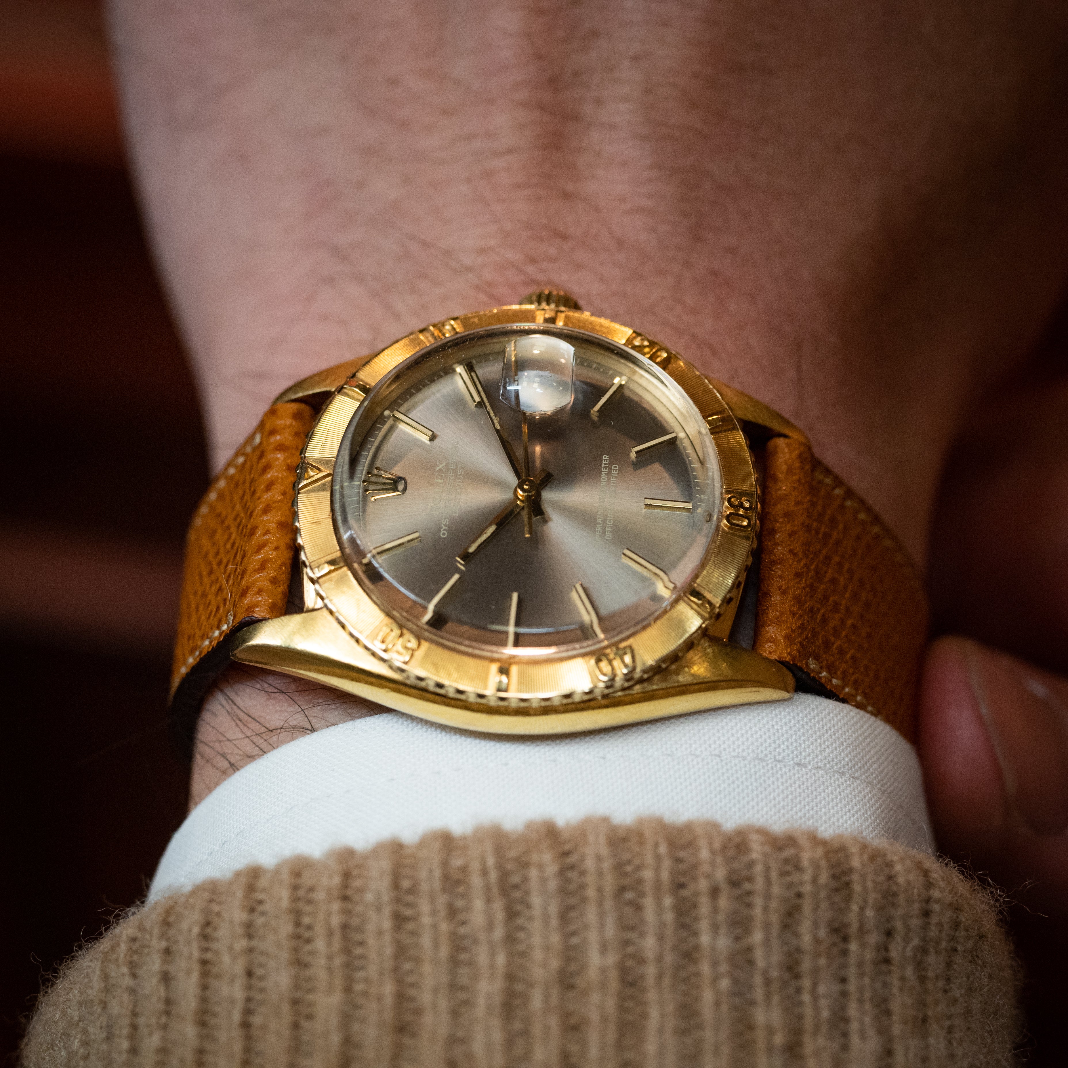 ロレックス 18金無垢サンダーバード 1965年製 Ref.1625 グレー