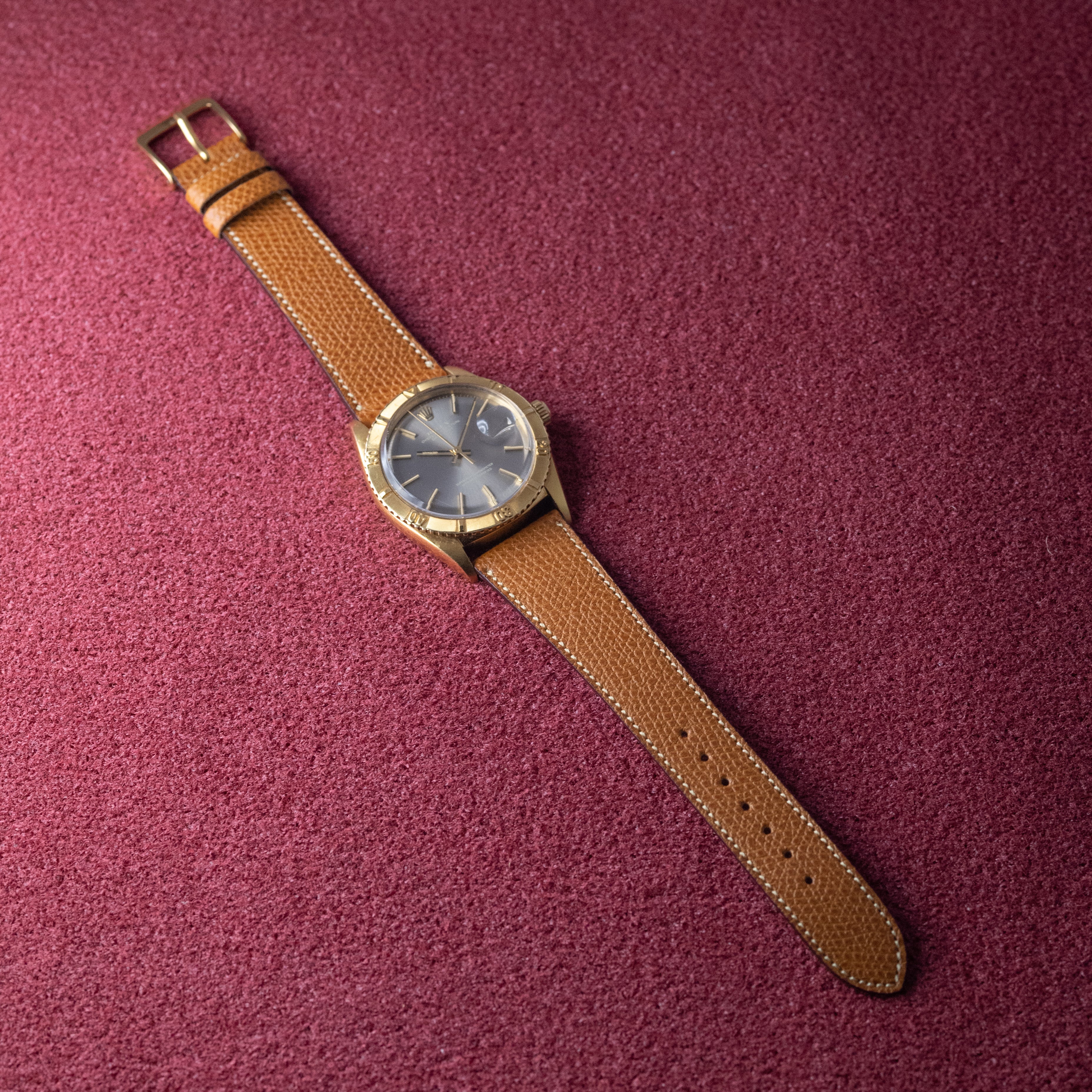 ロレックス 18金無垢サンダーバード 1965年製 Ref.1625 グレーダイヤル
