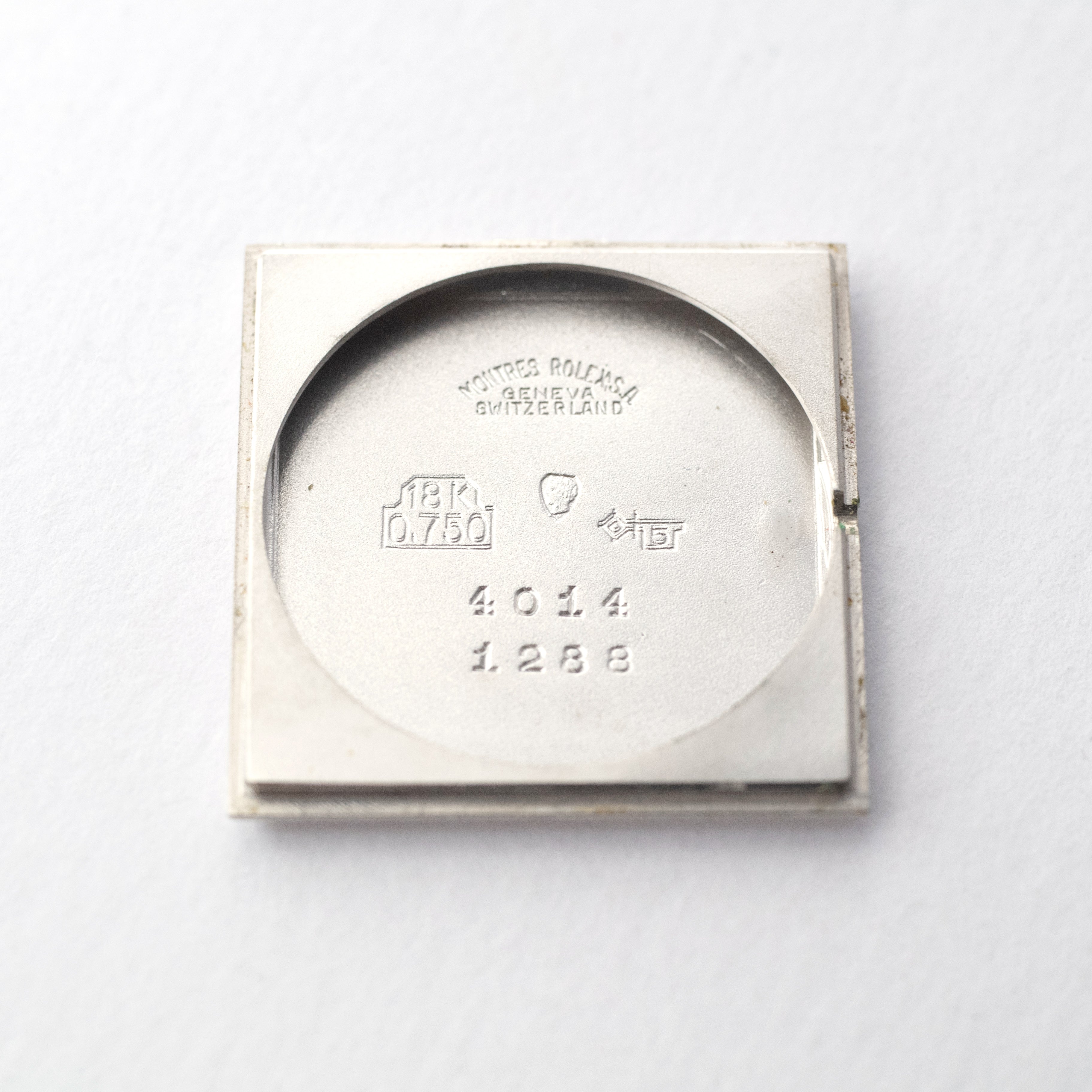 ロレックス チェリーニ 18KWG 1972年製 ダークブルーダイヤル レクタンギュラーケース