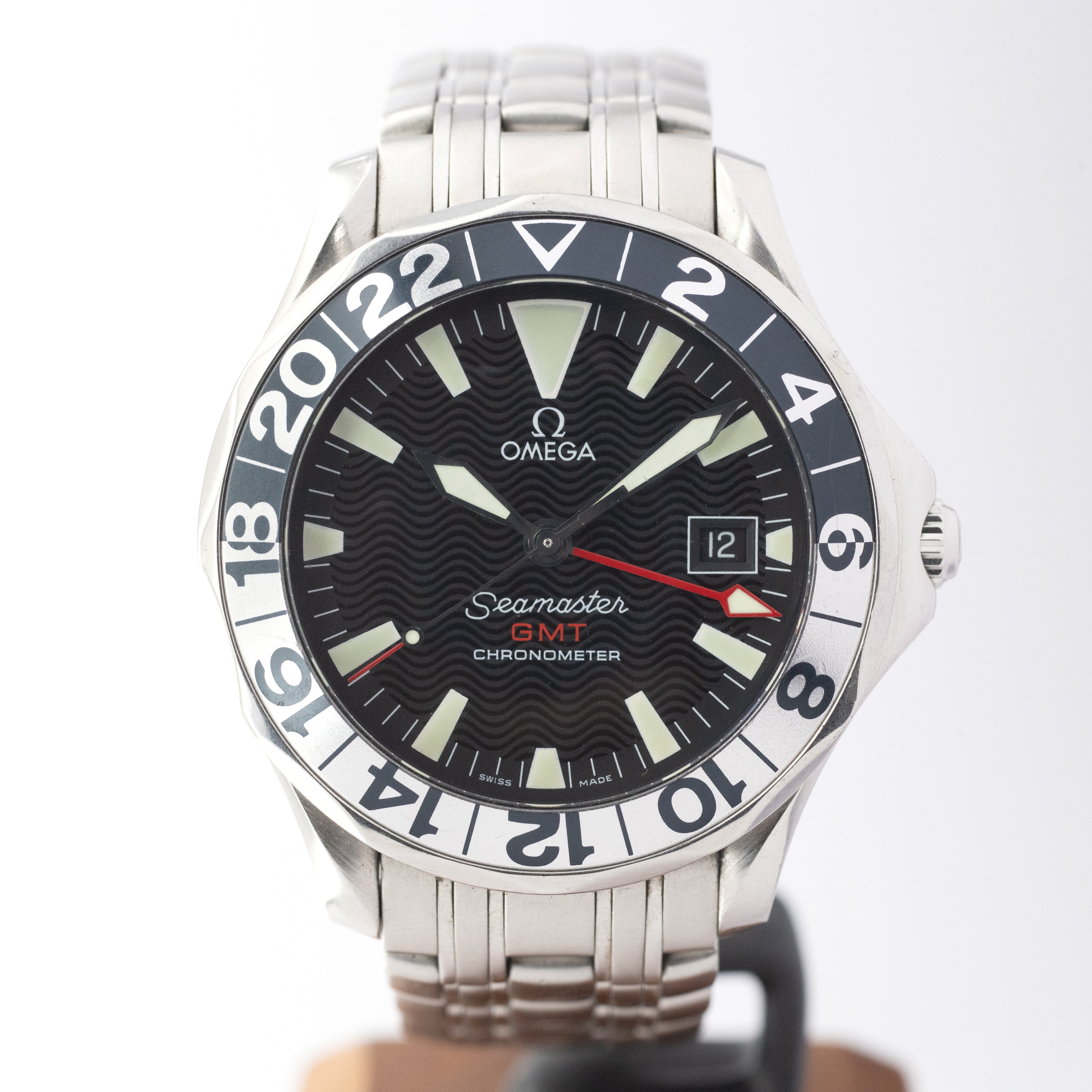 オメガ シーマスターGMT 1999年製 ギャラ、タグ付き シーマスター50周年記念モデル