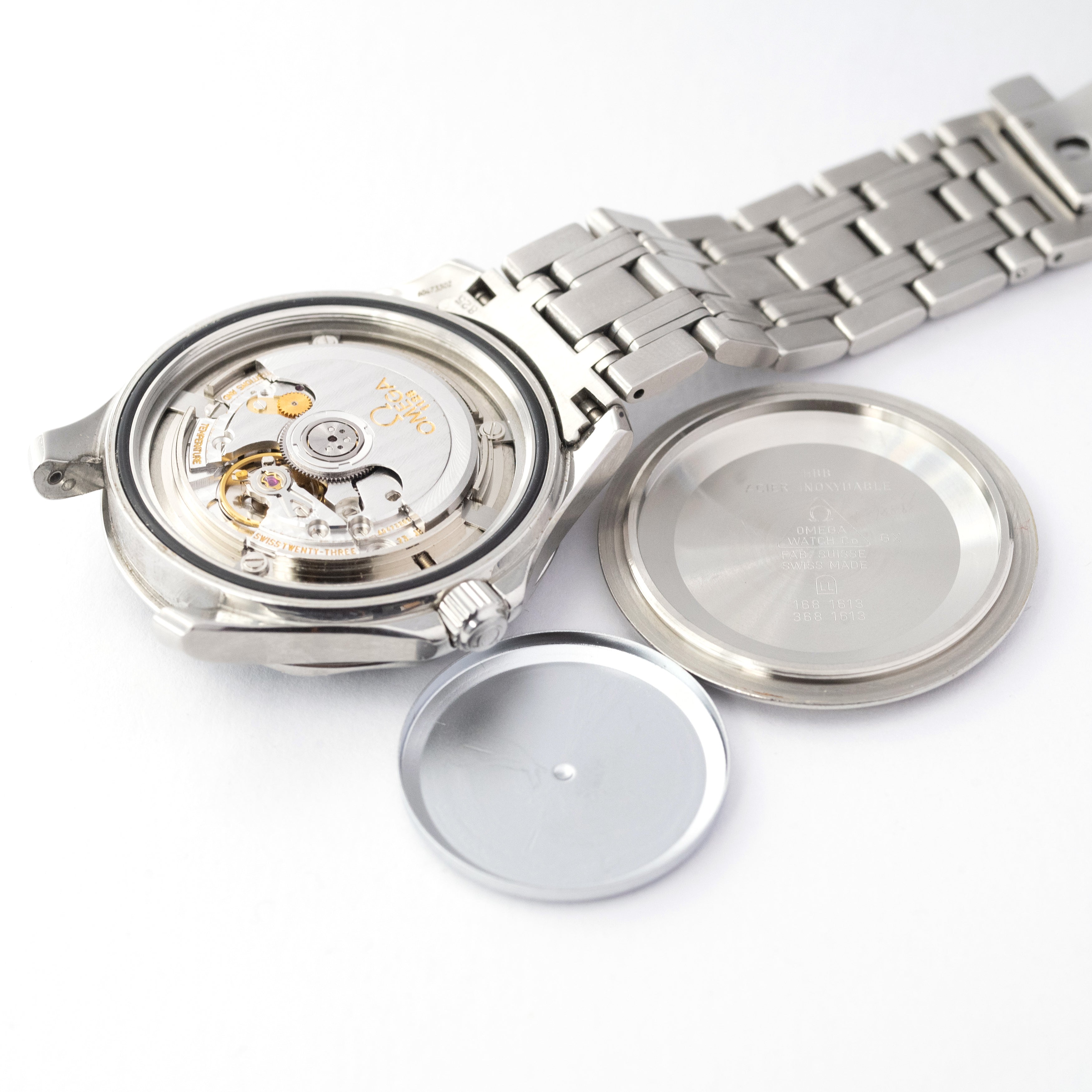 オメガ シーマスターGMT 1999年製 ギャラ、タグ付き シーマスター50周年記念モデル