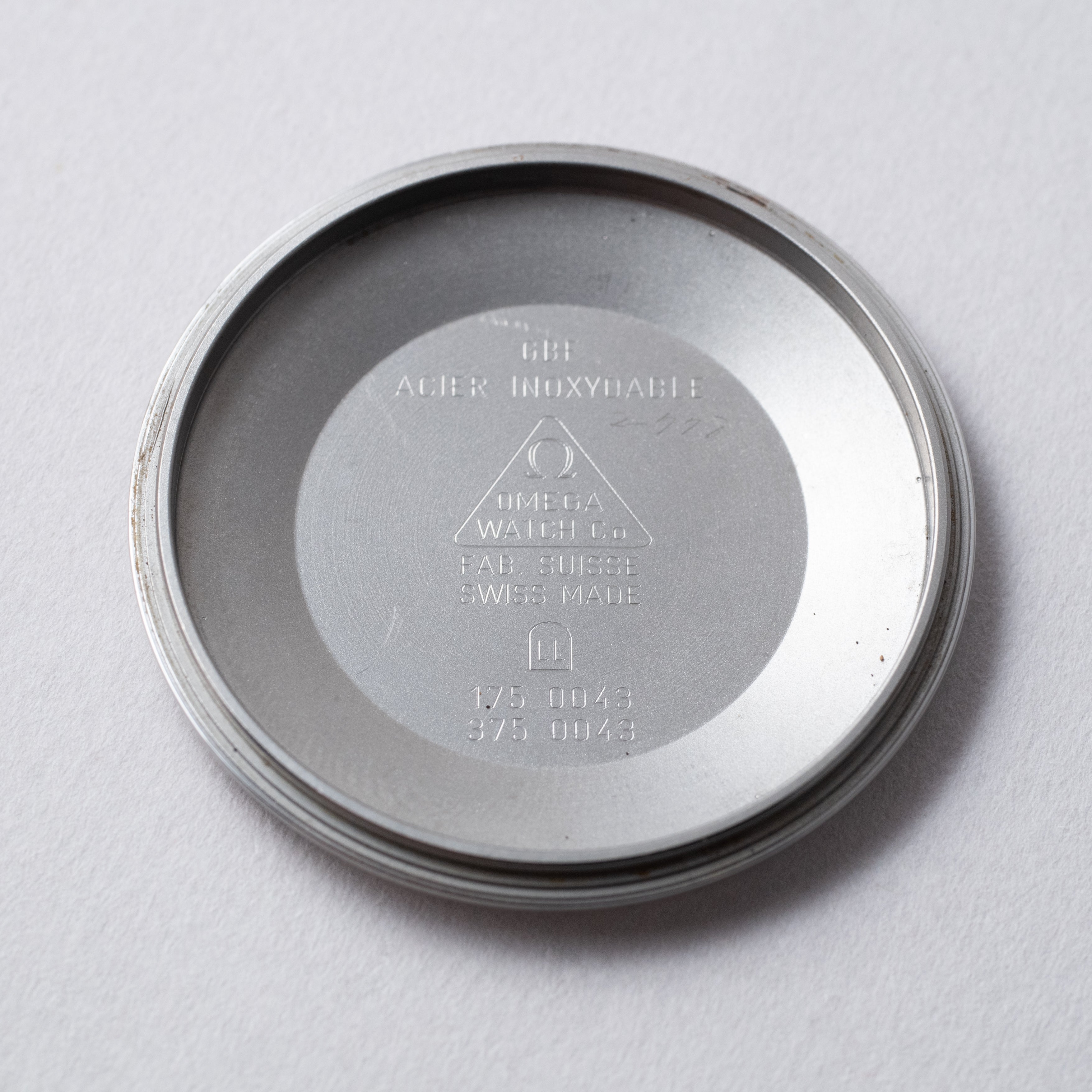 OMEGA Speedmaster 青 シューマッハ　cart用タイヤケース Omega Speedmaster Tire Design Watch case Racing Michael