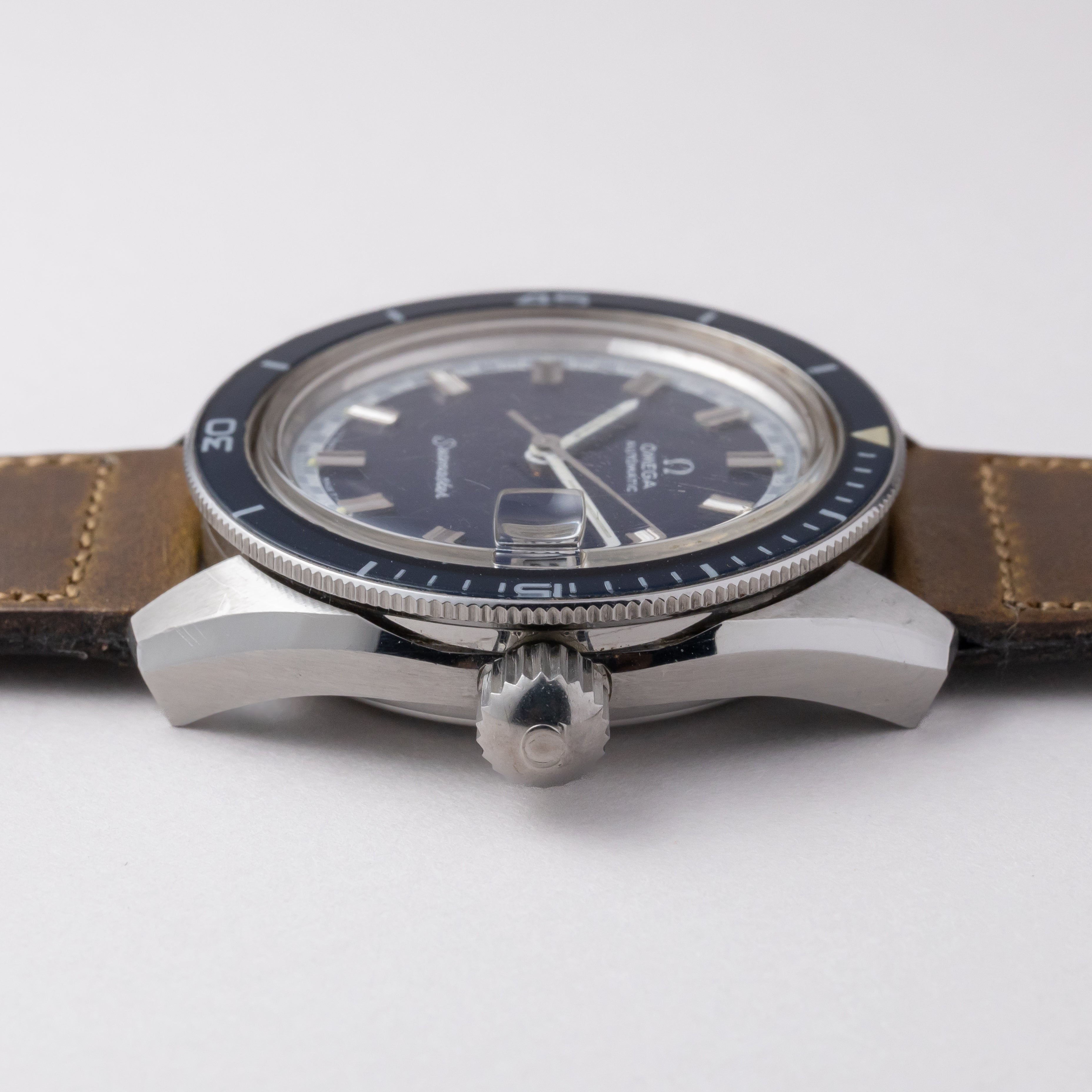 オメガ シーマスター60 1969年製 ビッグクラウン ネイビーダイヤル