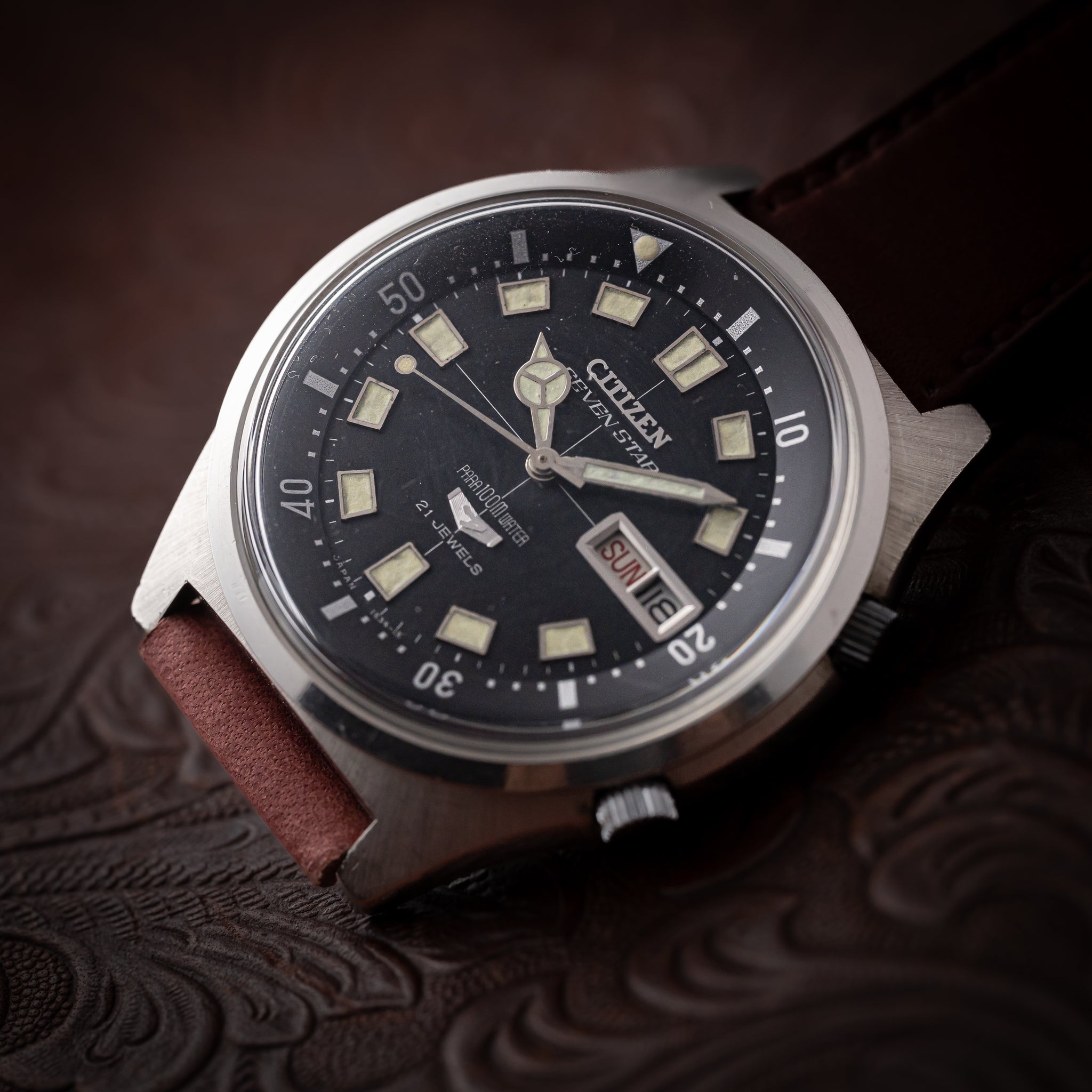 CITIZEN SEVEN STAR DIVER 4-520858 VINTAGE ANTIQUE シチズン セブン