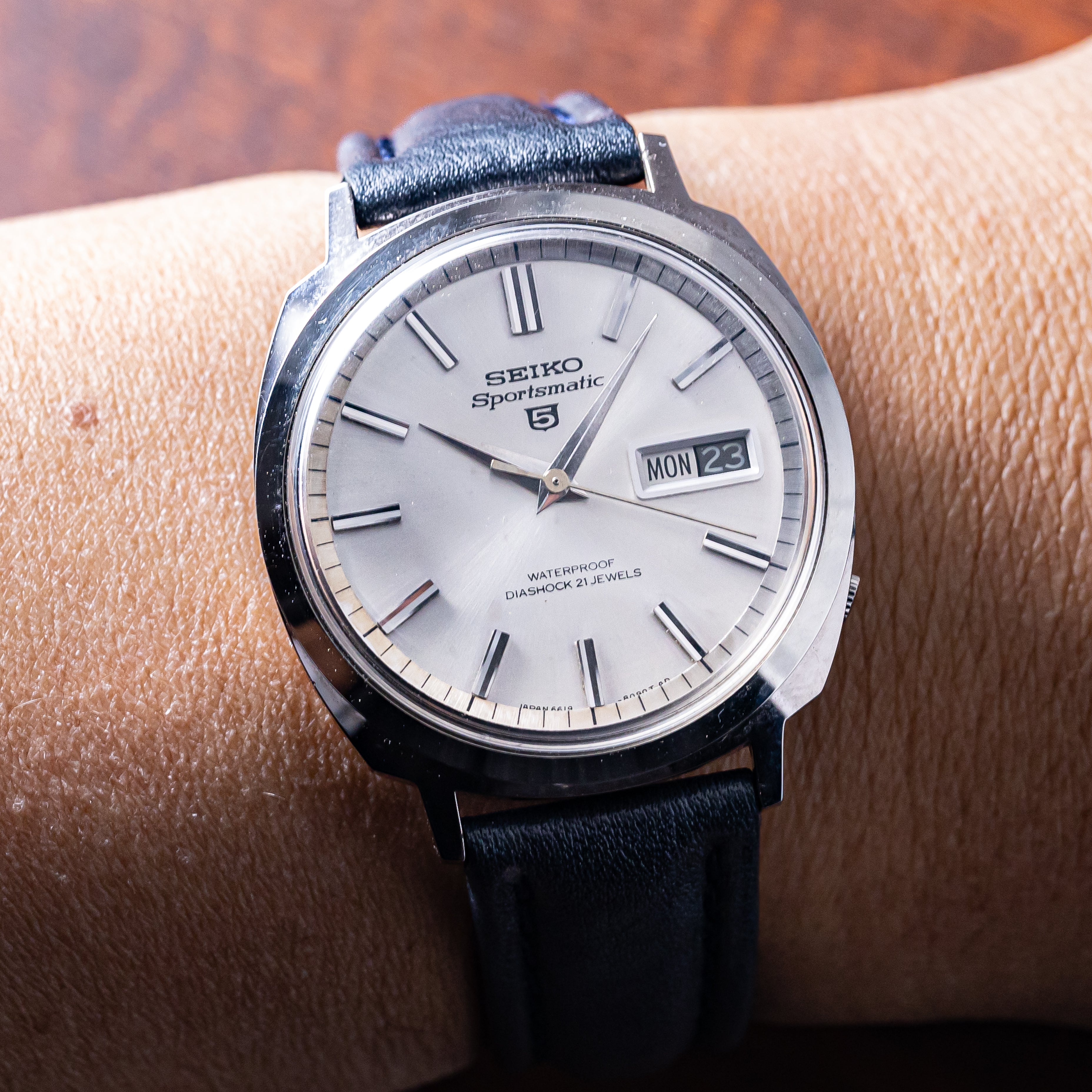SEIKOスポーツマチック ファイブ デラックス 自動巻き腕時計 - 時計