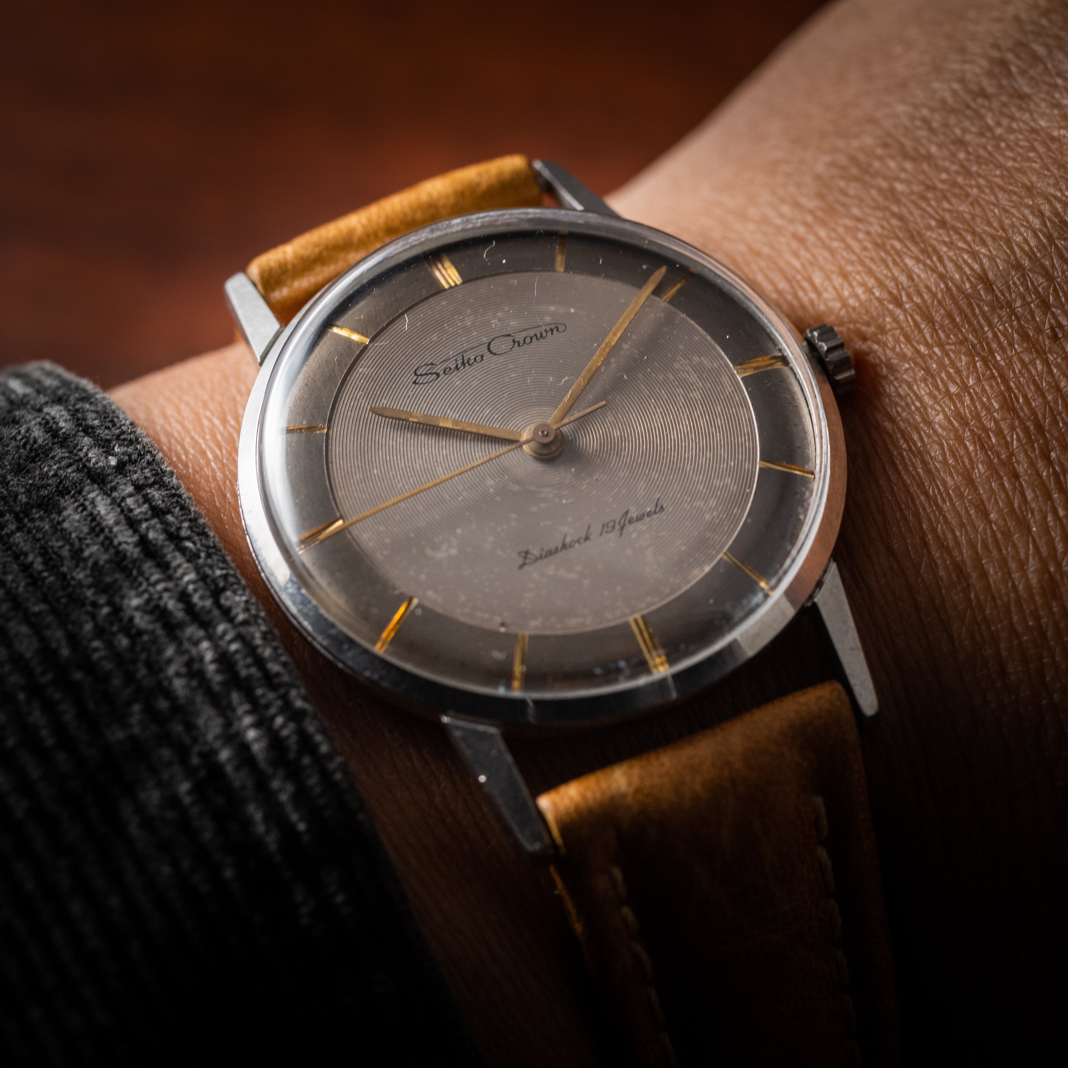 セイコー クラウン 1959年製 手巻き SS レコードダイヤル